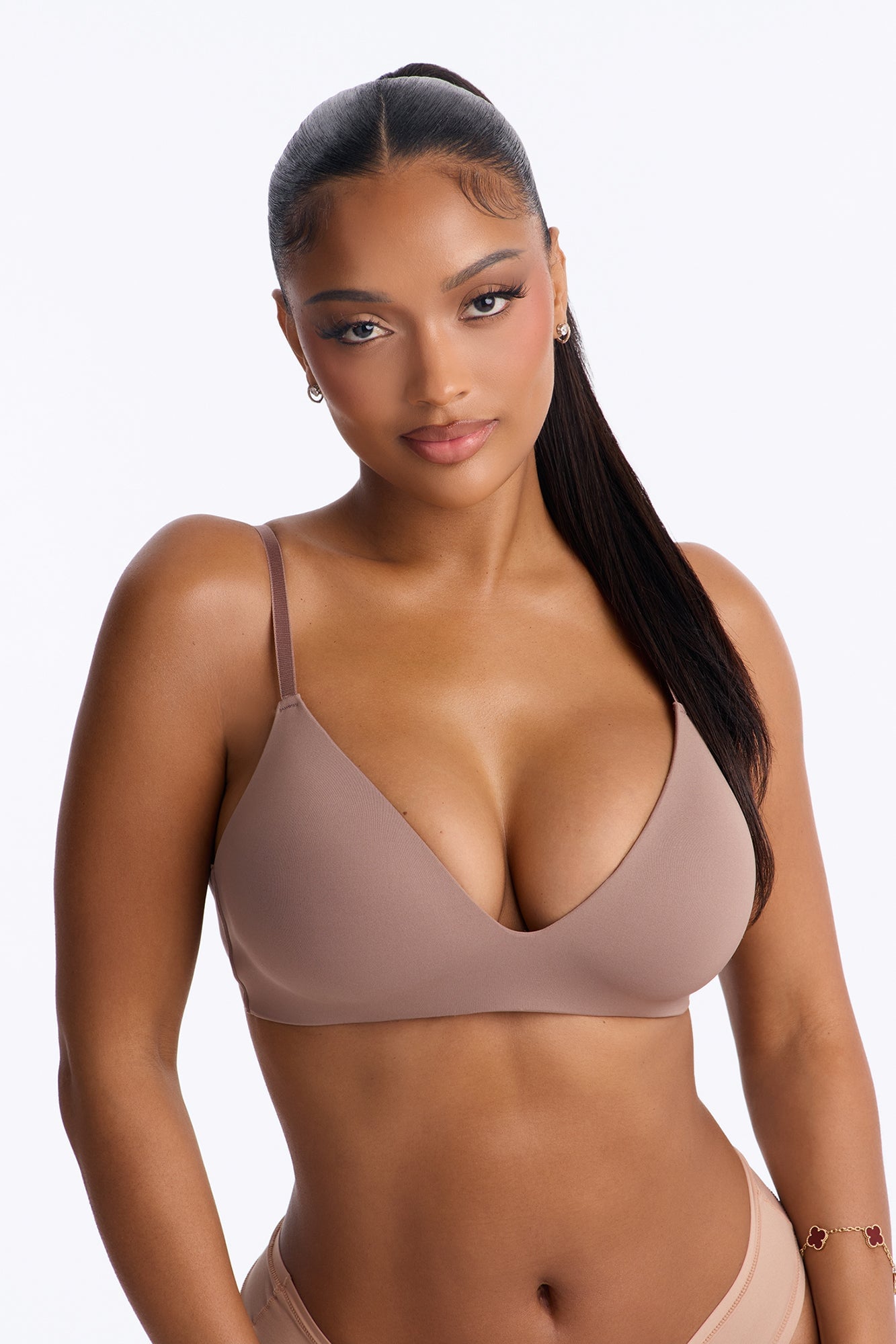 Let Me Live Wireless Bra - Beige image 1
