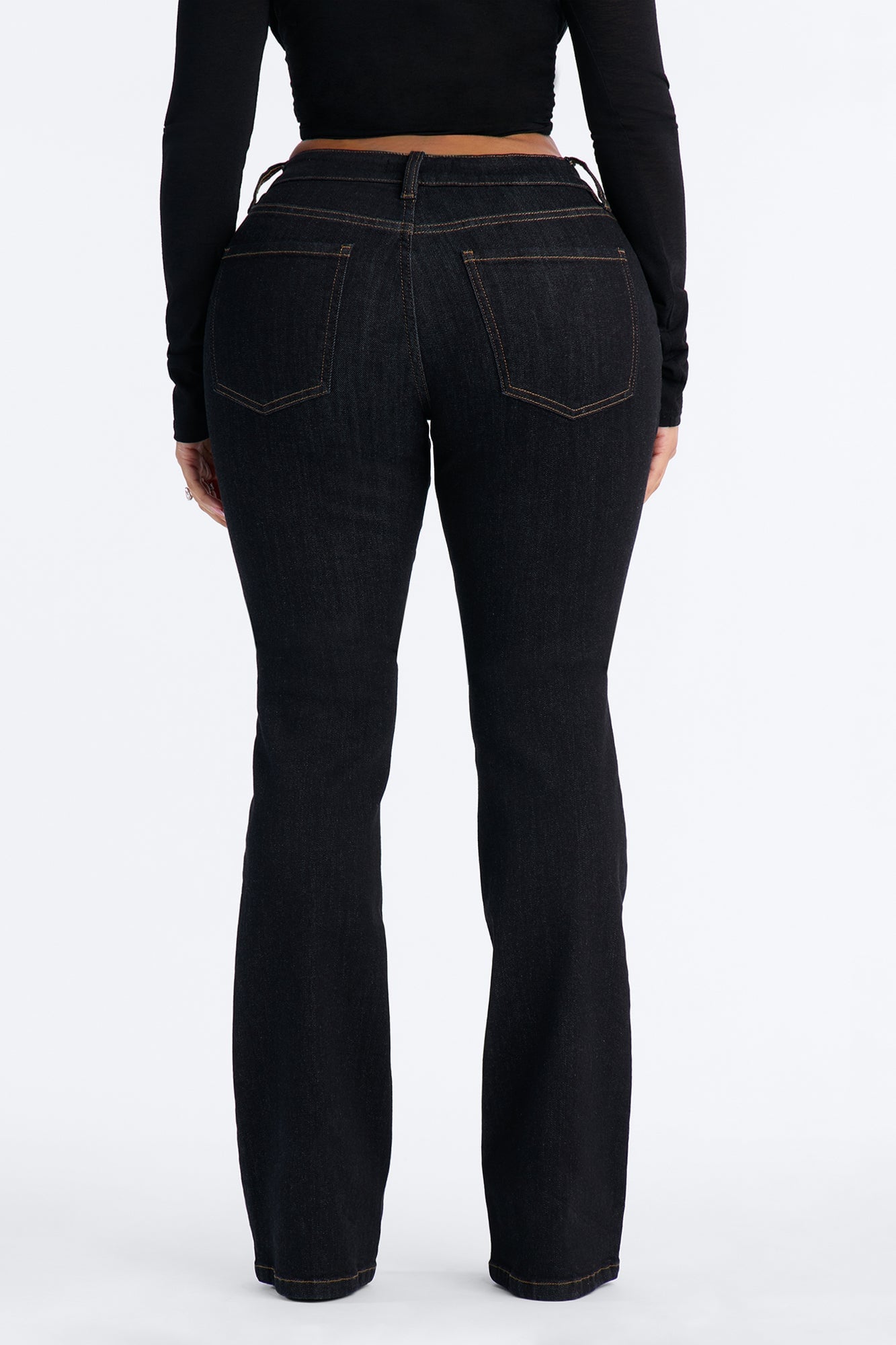 Harlow Heritage Mid Waist Bootcut Jeans - Dark Denim image 8