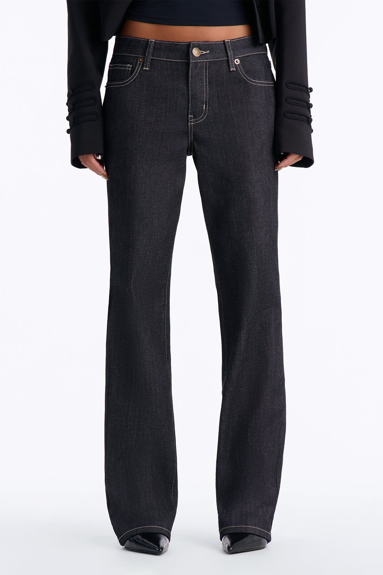 On The Runway Classic Straight Leg Jeans - Dark Denim image 5