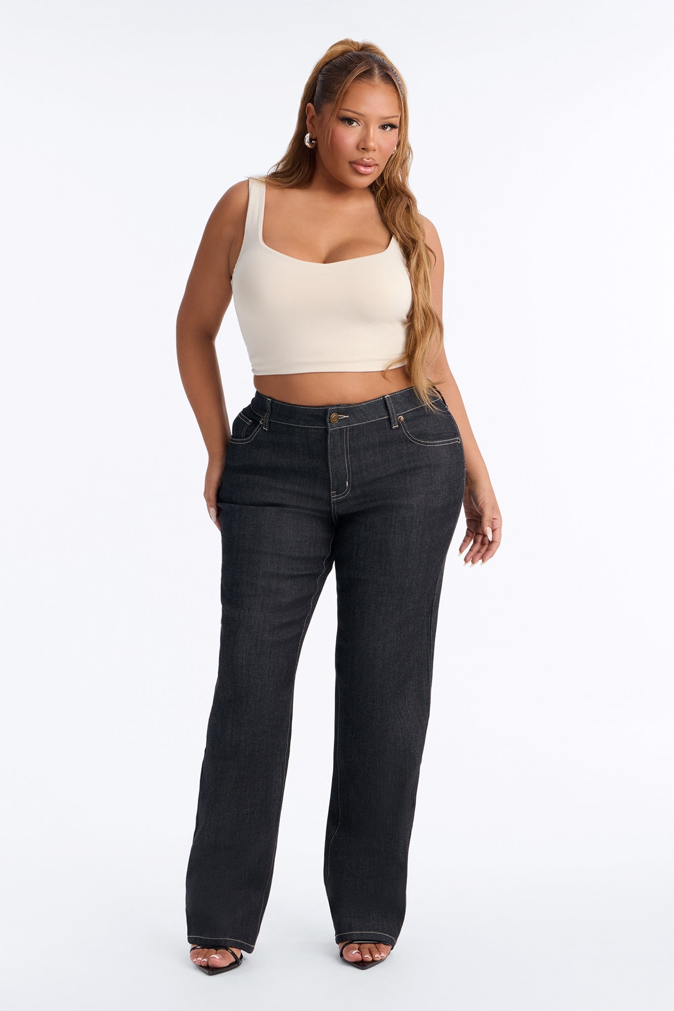 On The Runway Classic Straight Leg Jeans - Dark Denim image 2