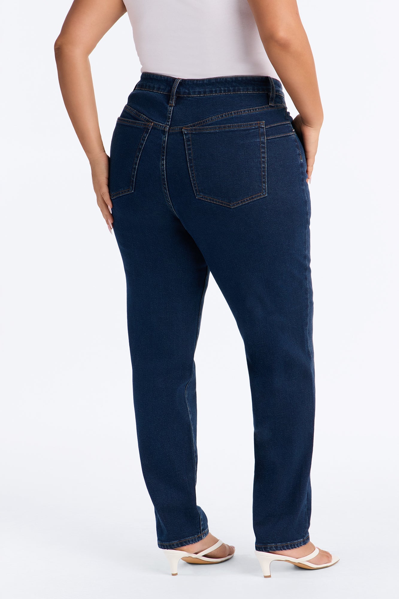 Kimmie Curvy High Rise Mom Jeans - Dark Wash image 3