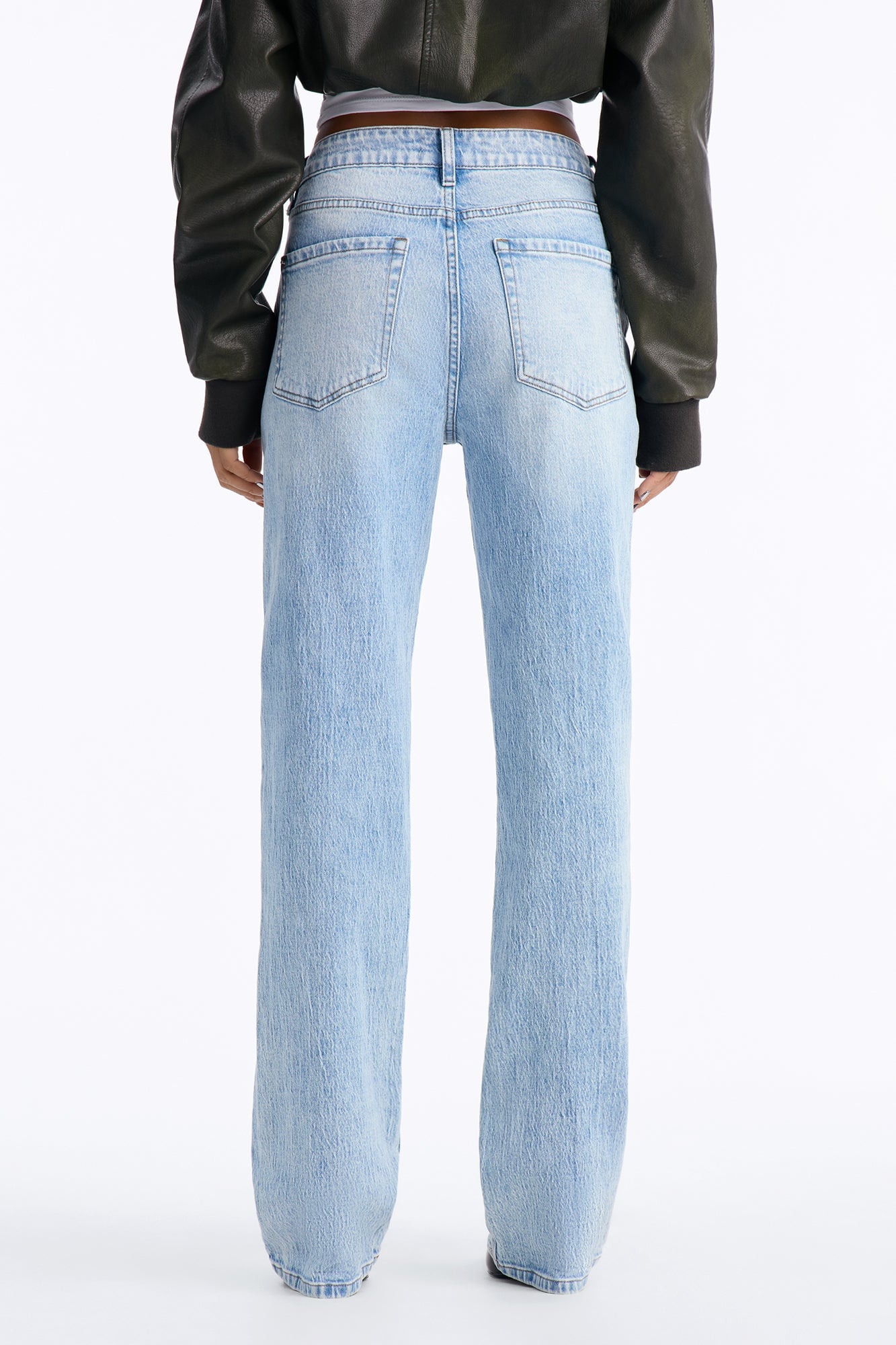 Kennedy Classic High Rise Low Stretch Straight Leg Jeans - Light Wash image 8