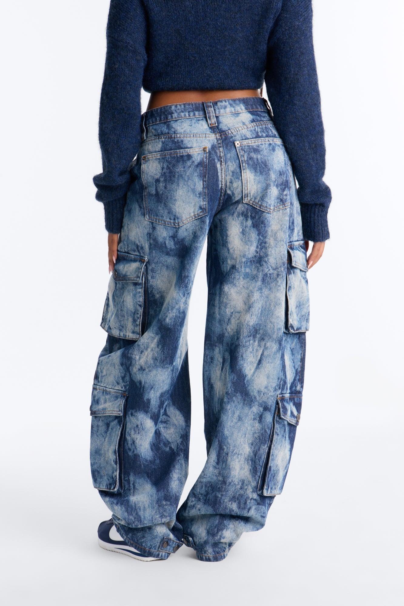 La Brea Baggy Cargo Jeans - Blue/combo image 4