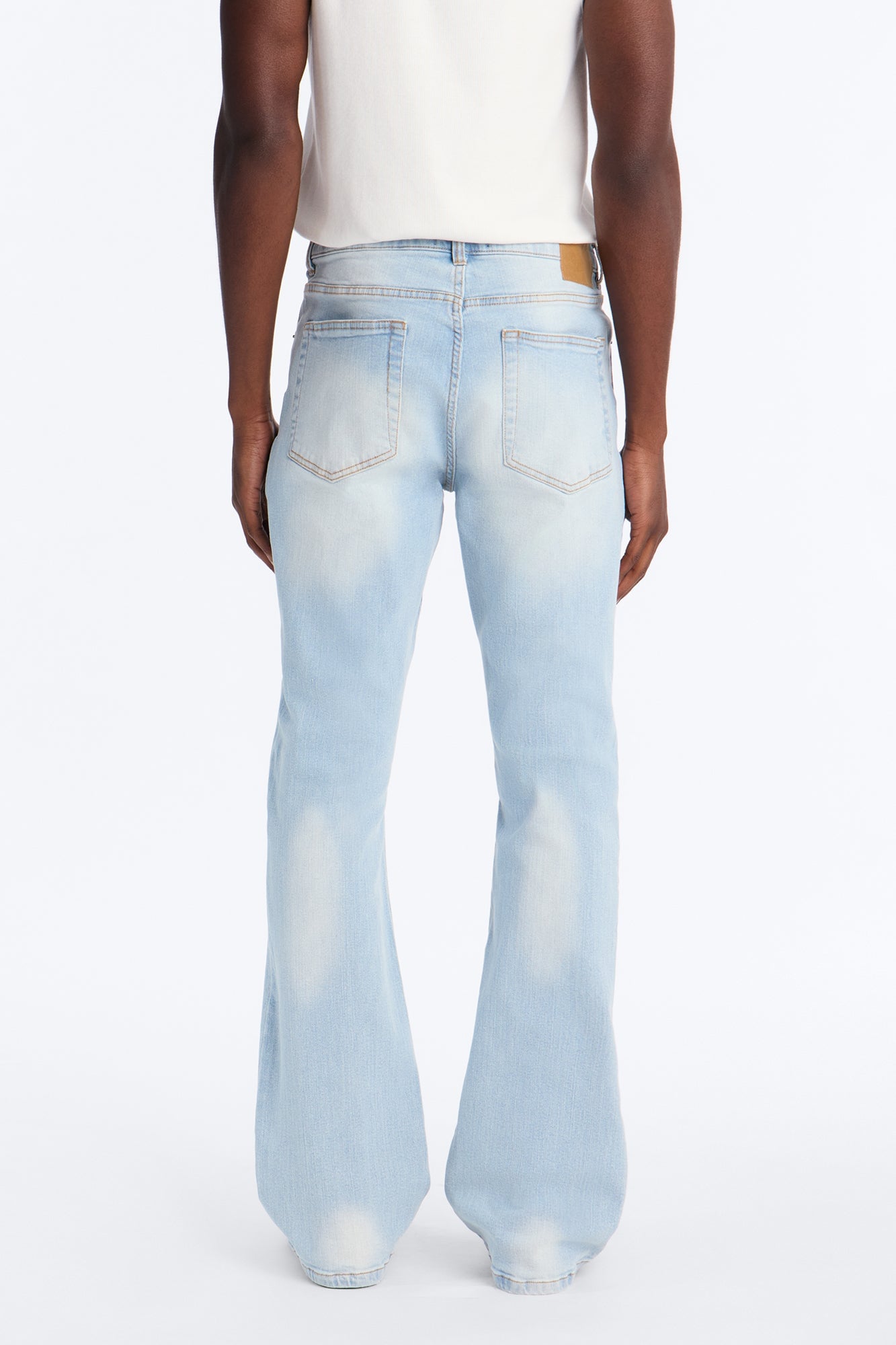 Essential Stacked Skinny Flare Stretch Jean - Light Wash image 8