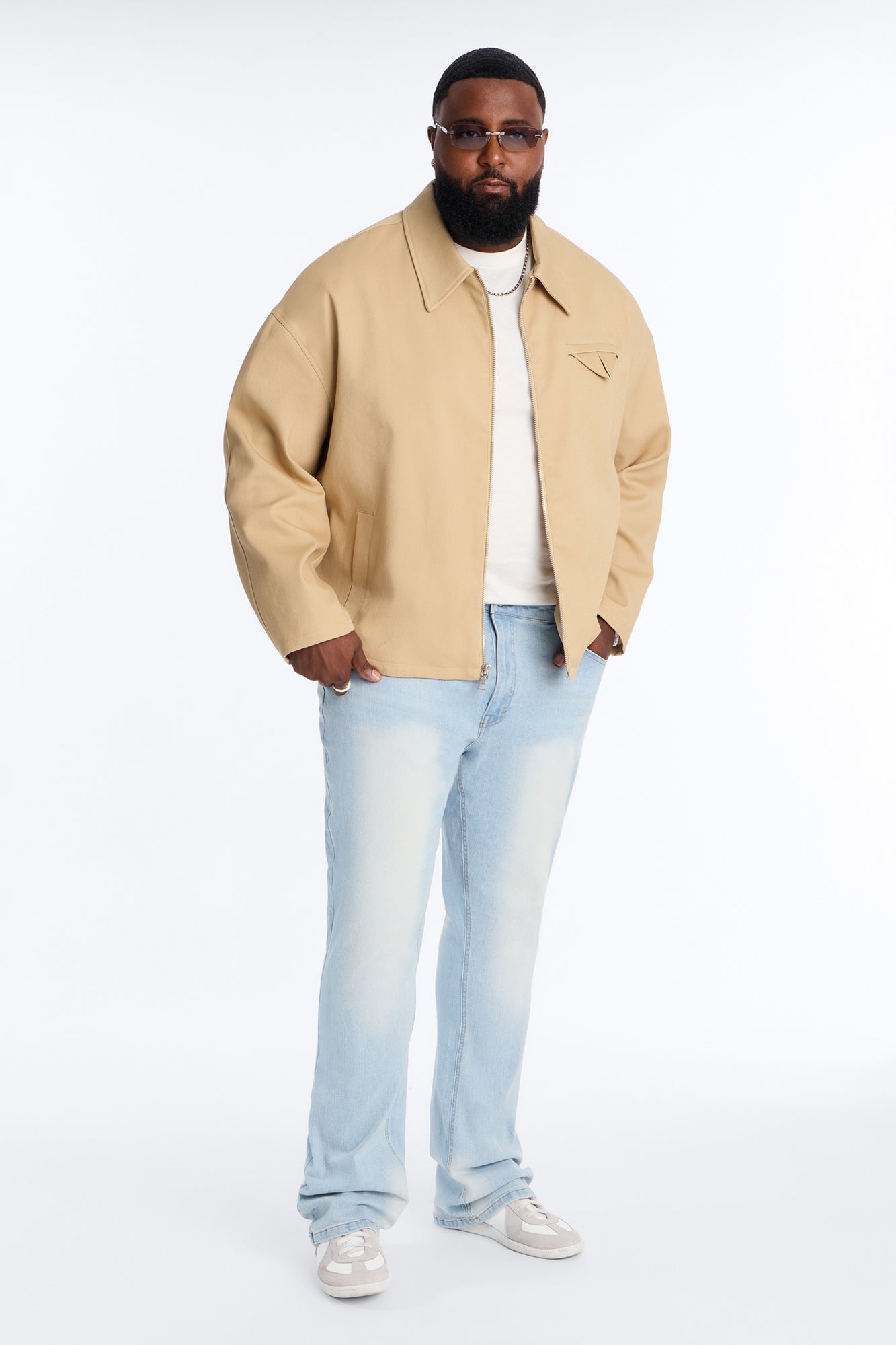 Essential Stacked Skinny Flare Stretch Jean - Light Wash image 2