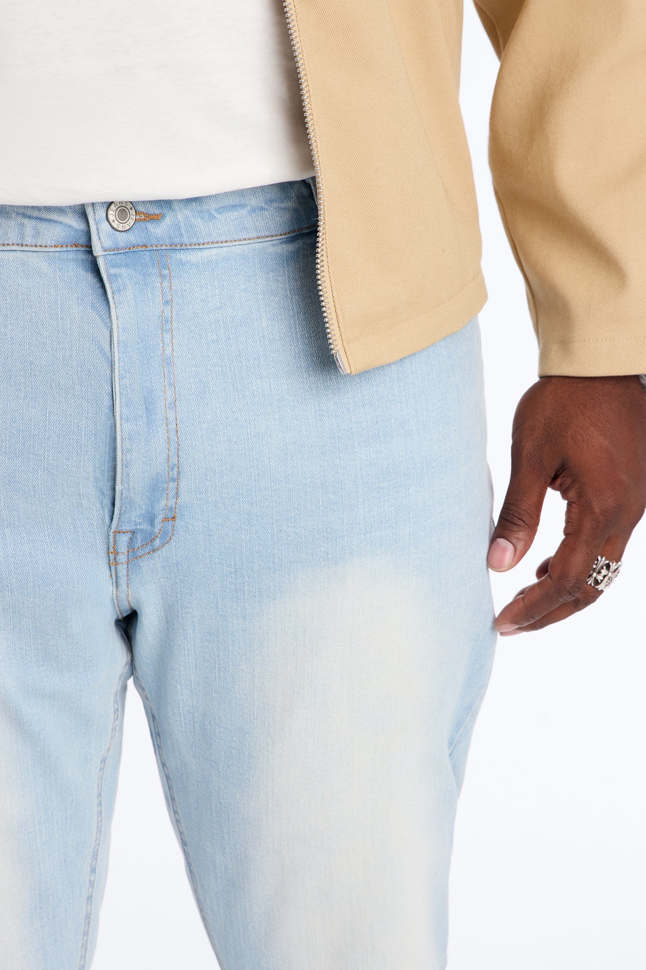 Essential Stacked Skinny Flare Stretch Jean - Light Wash image 3