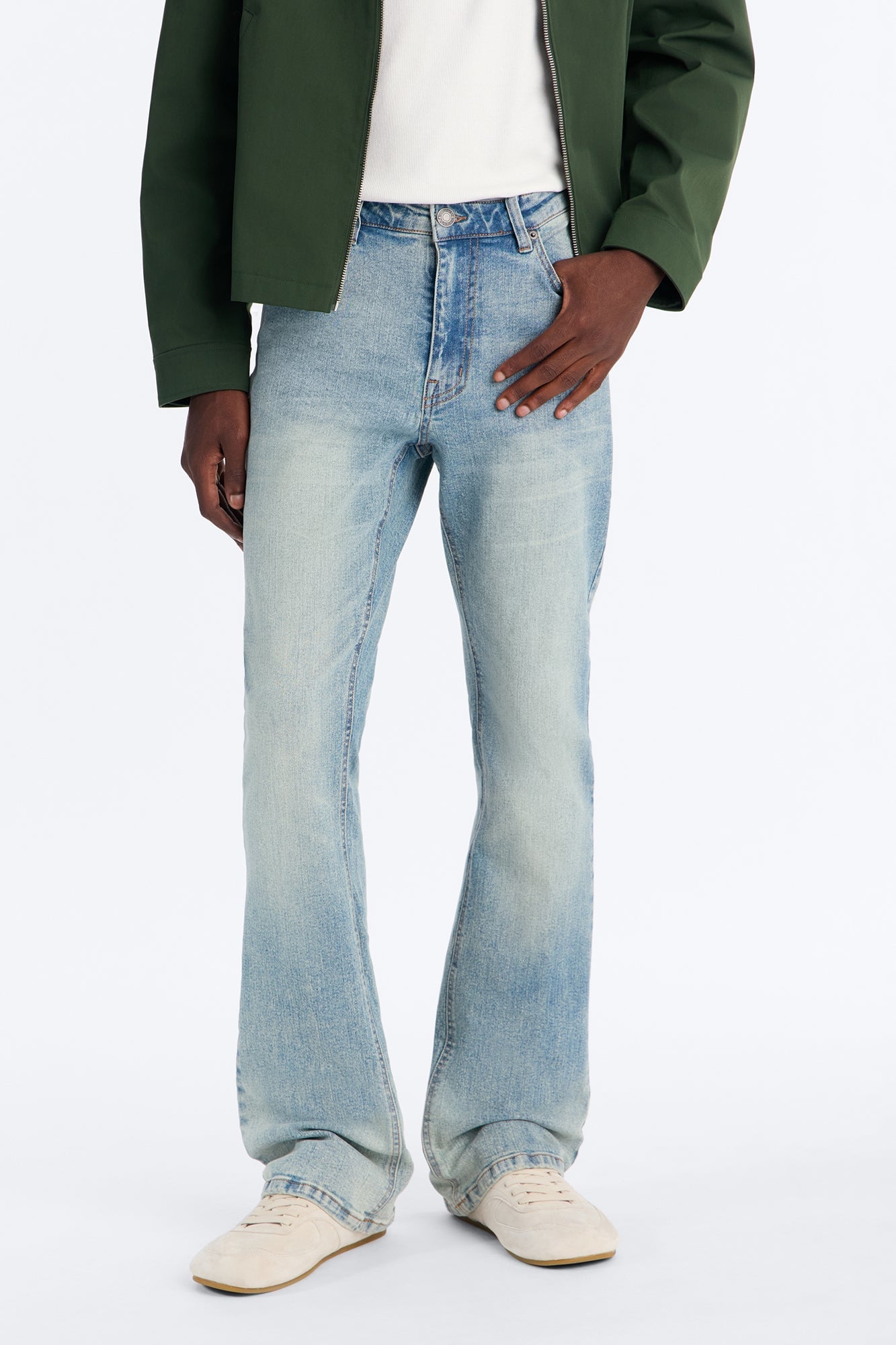 Essential Stacked Skinny Flare Stretch Jean - Vintage Wash image 5