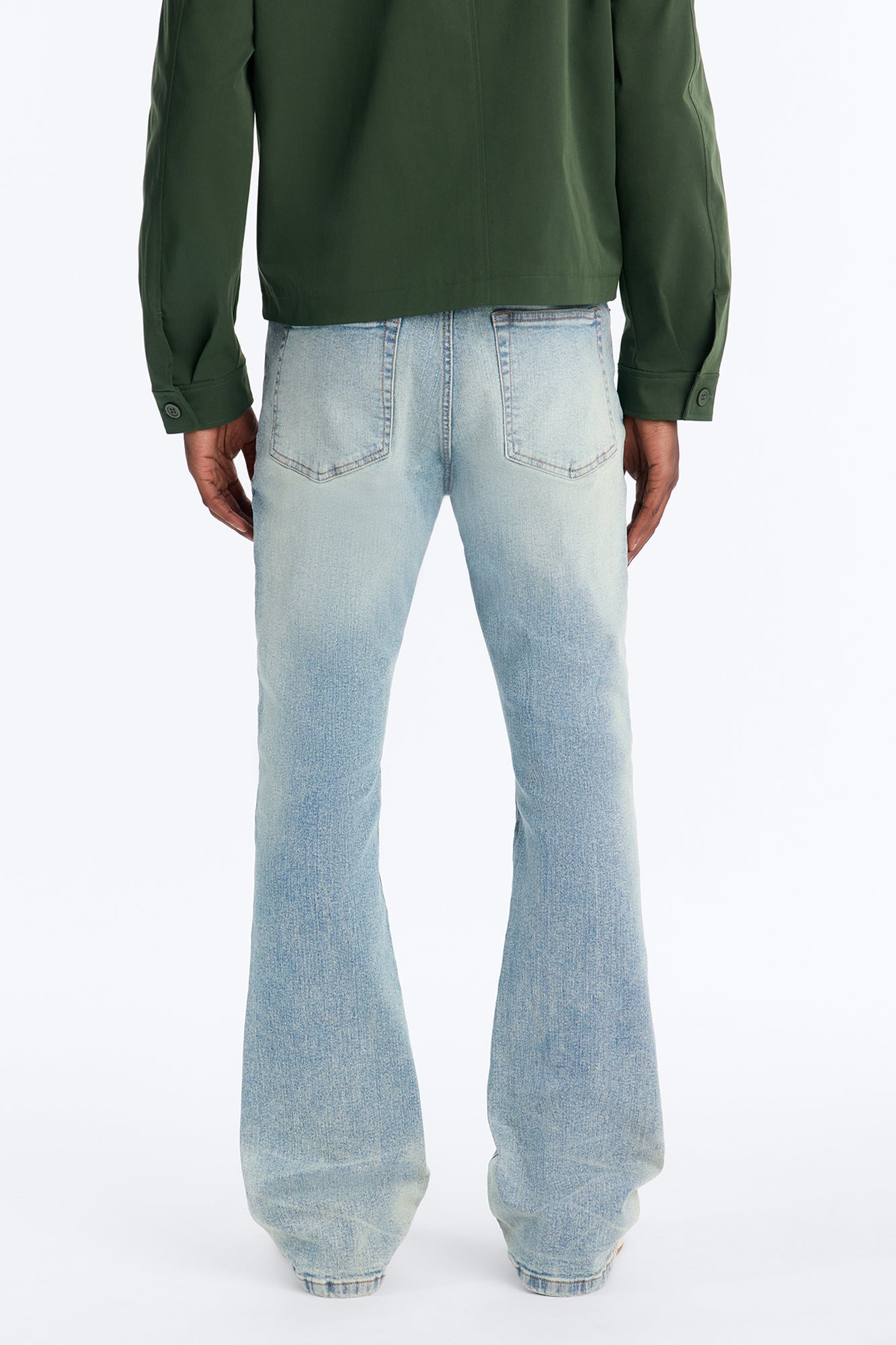 Essential Stacked Skinny Flare Stretch Jean - Vintage Wash image 8