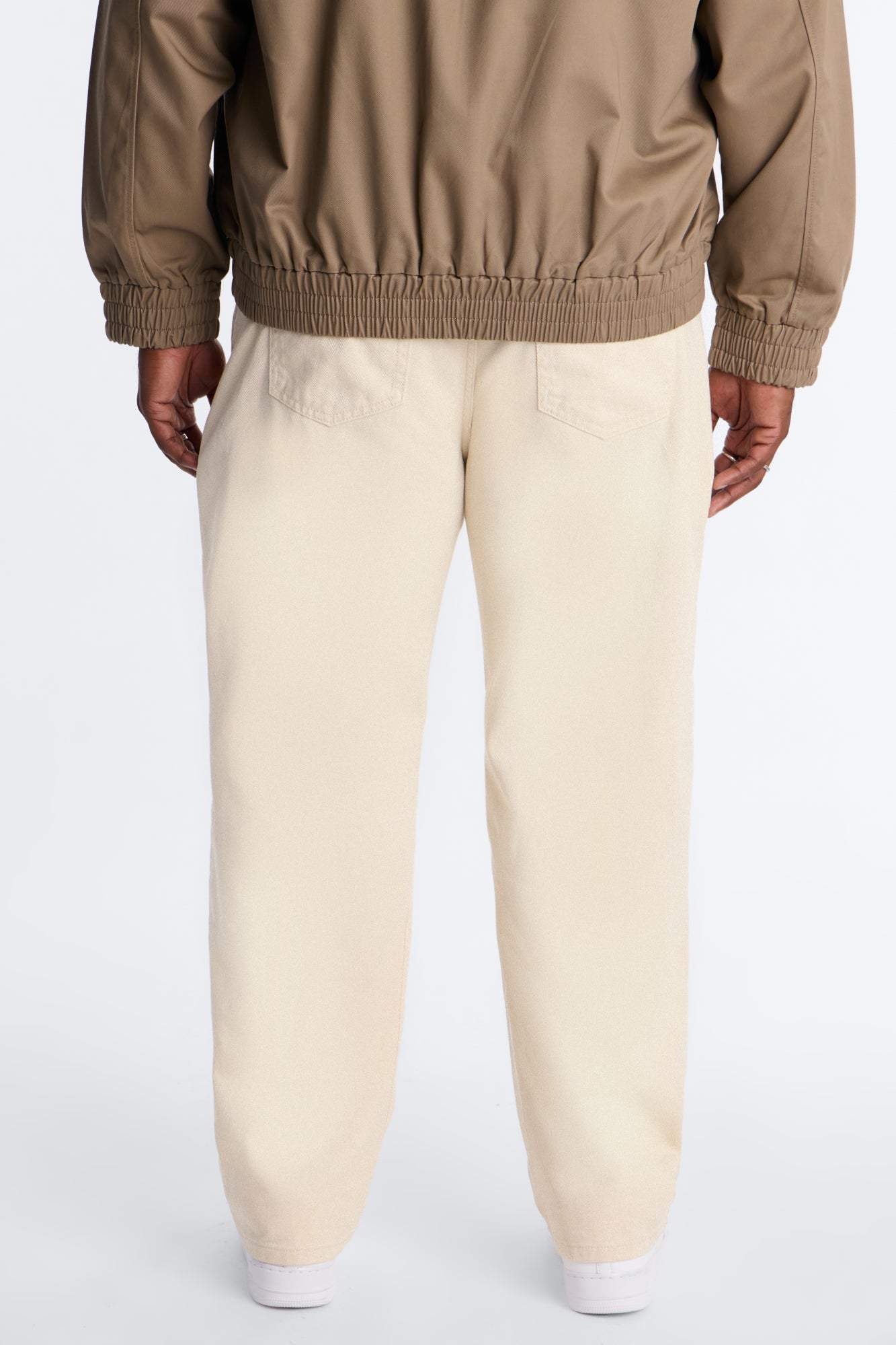 Essential Straight Rigid Jean - Cream image 3