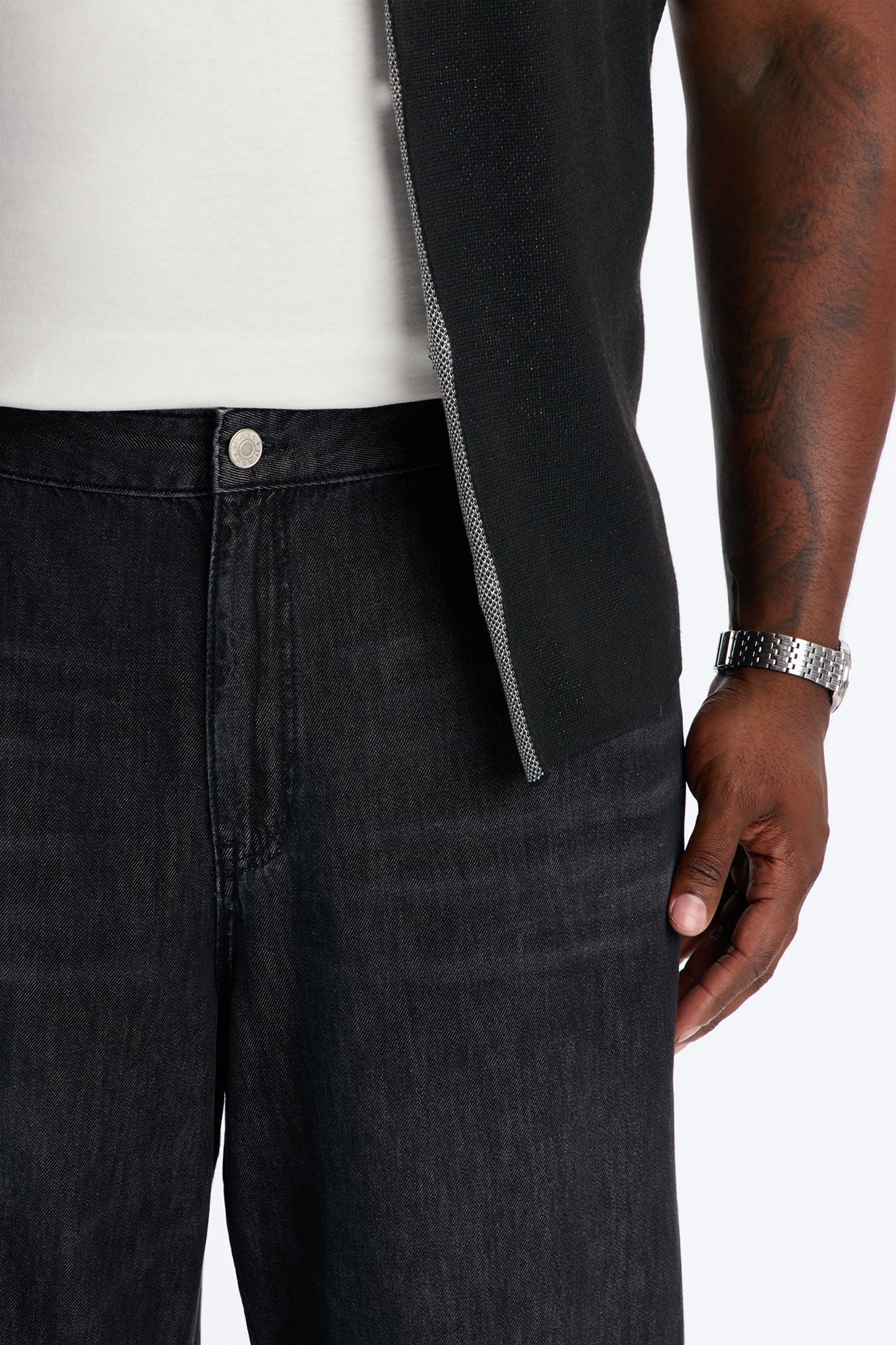 Everyday Hemp Baggy Jean - Black Wash image 3