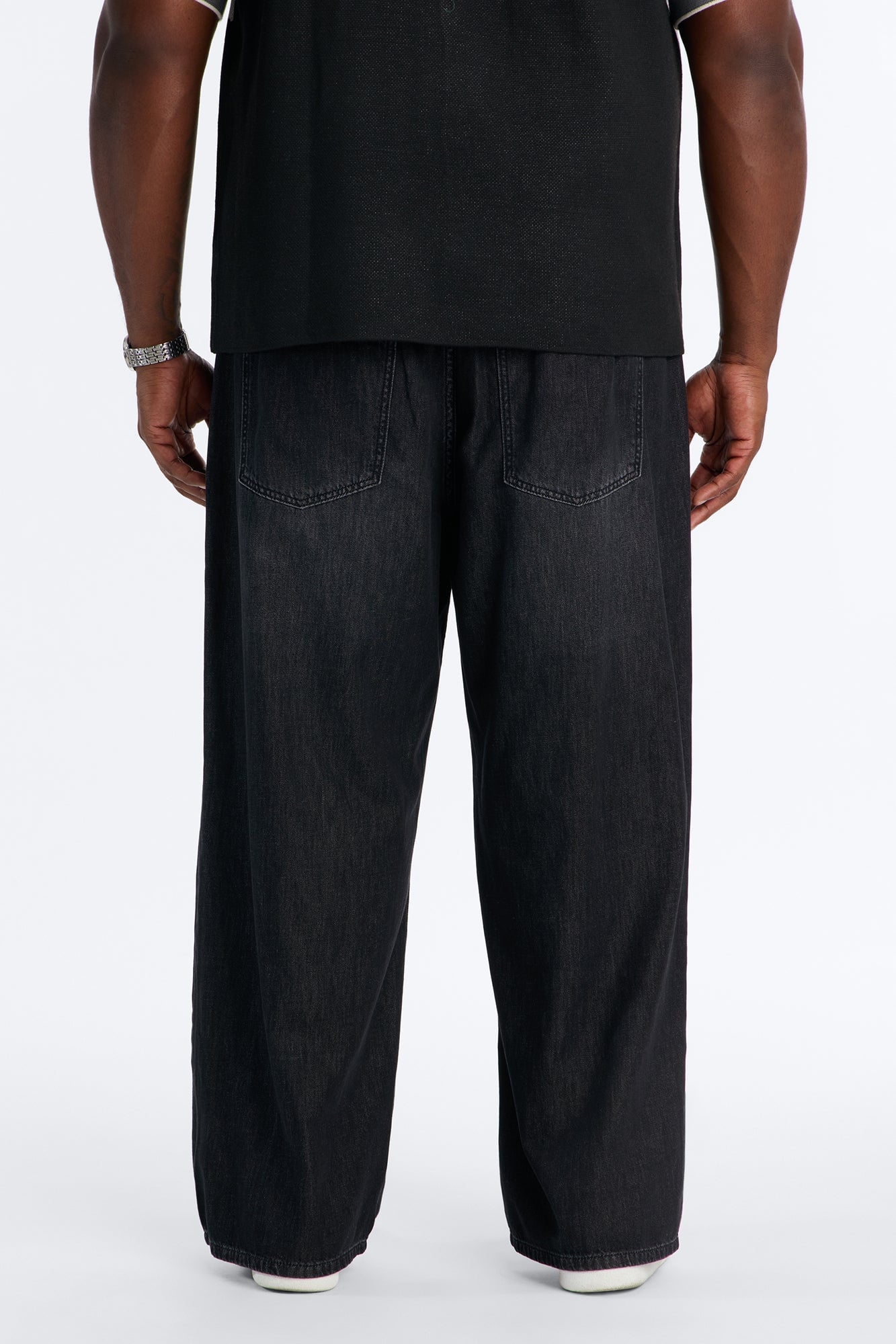 Everyday Hemp Baggy Jean - Black Wash image 4
