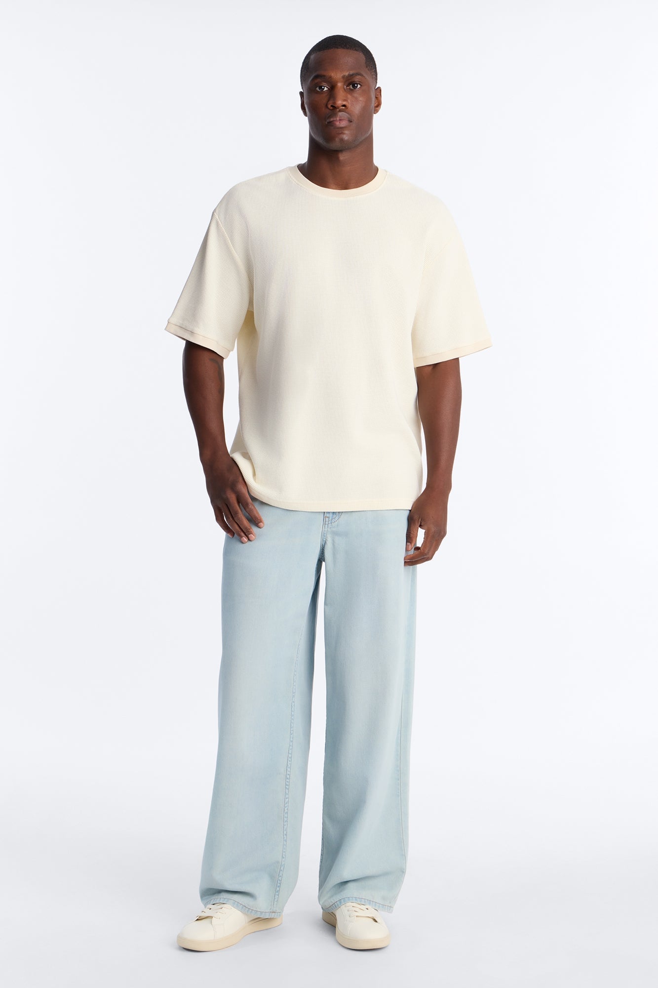 Everyday Hemp Baggy Jean - Light Blue Wash image 6