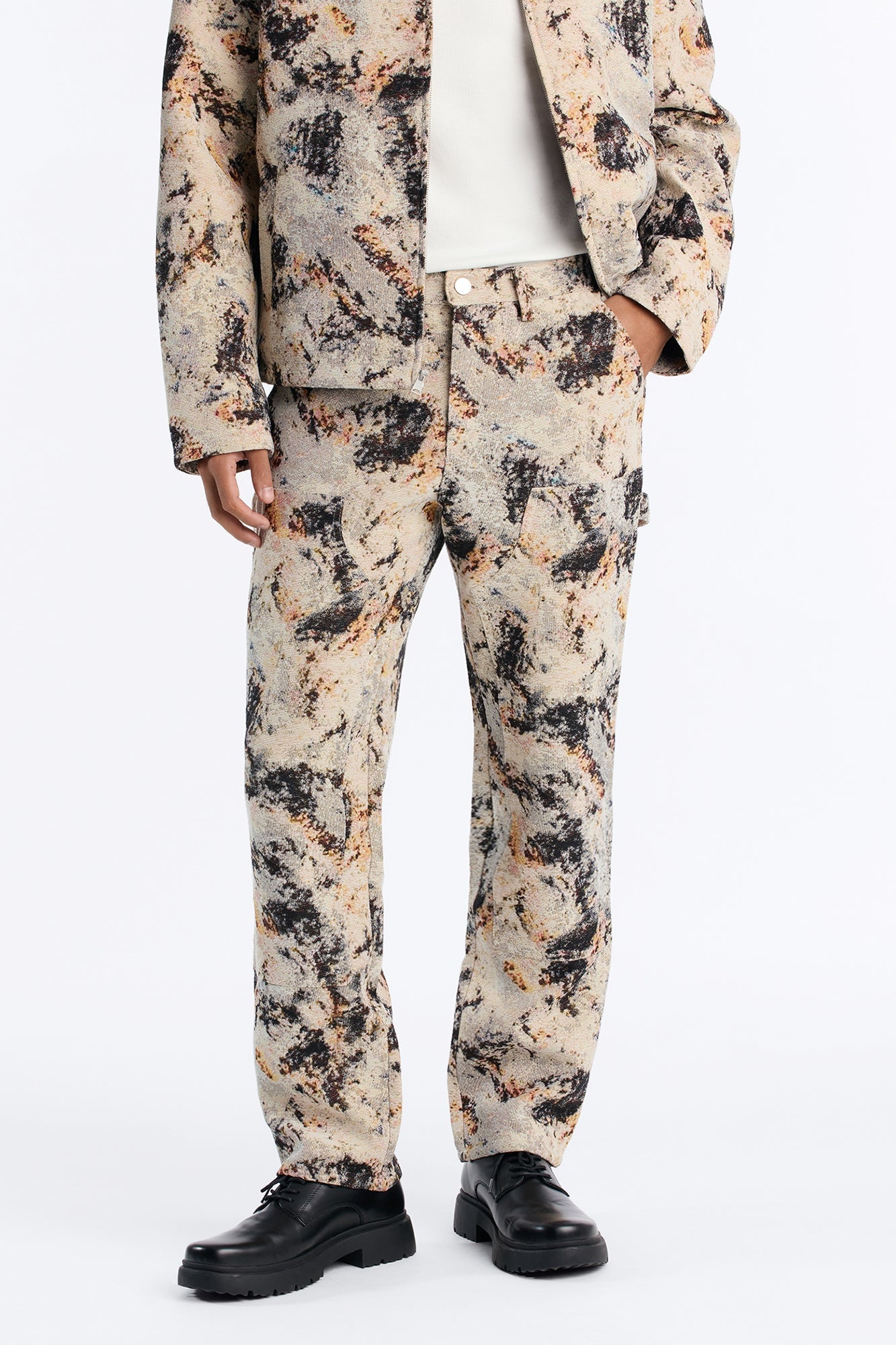 Straight Savannah Tapestry Carpenter Pant - Brown/combo image 6