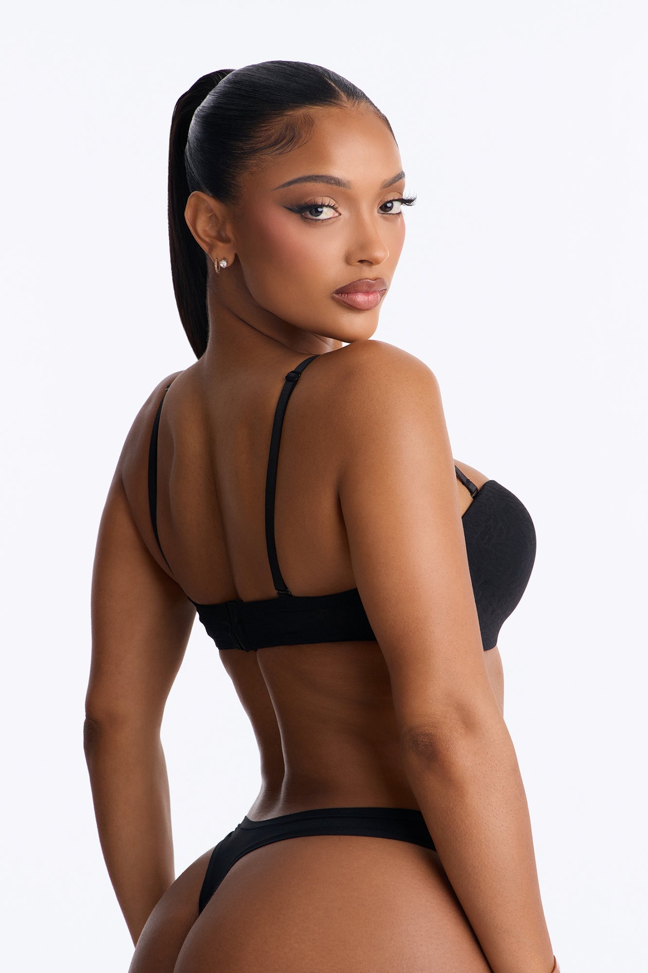 Ready To Bite Wirefree Lightly Padded Demi Bra - Black image 3