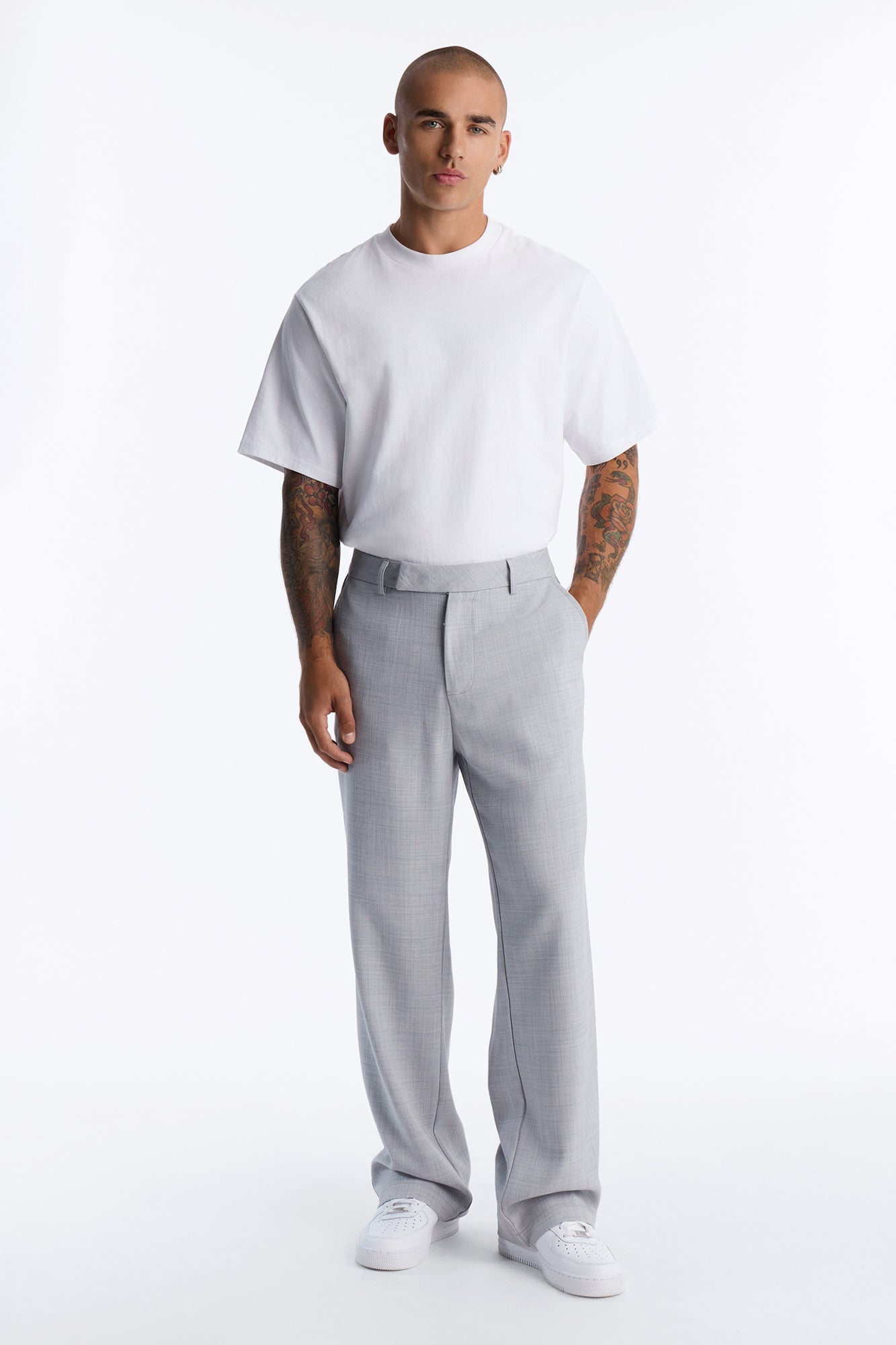 Country Club Relaxed Trouser - Light Grey image 6