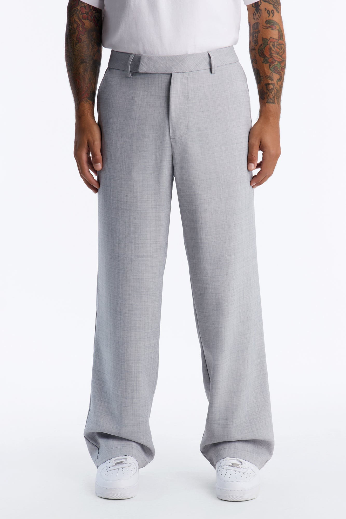 Country Club Relaxed Trouser - Light Grey image 5