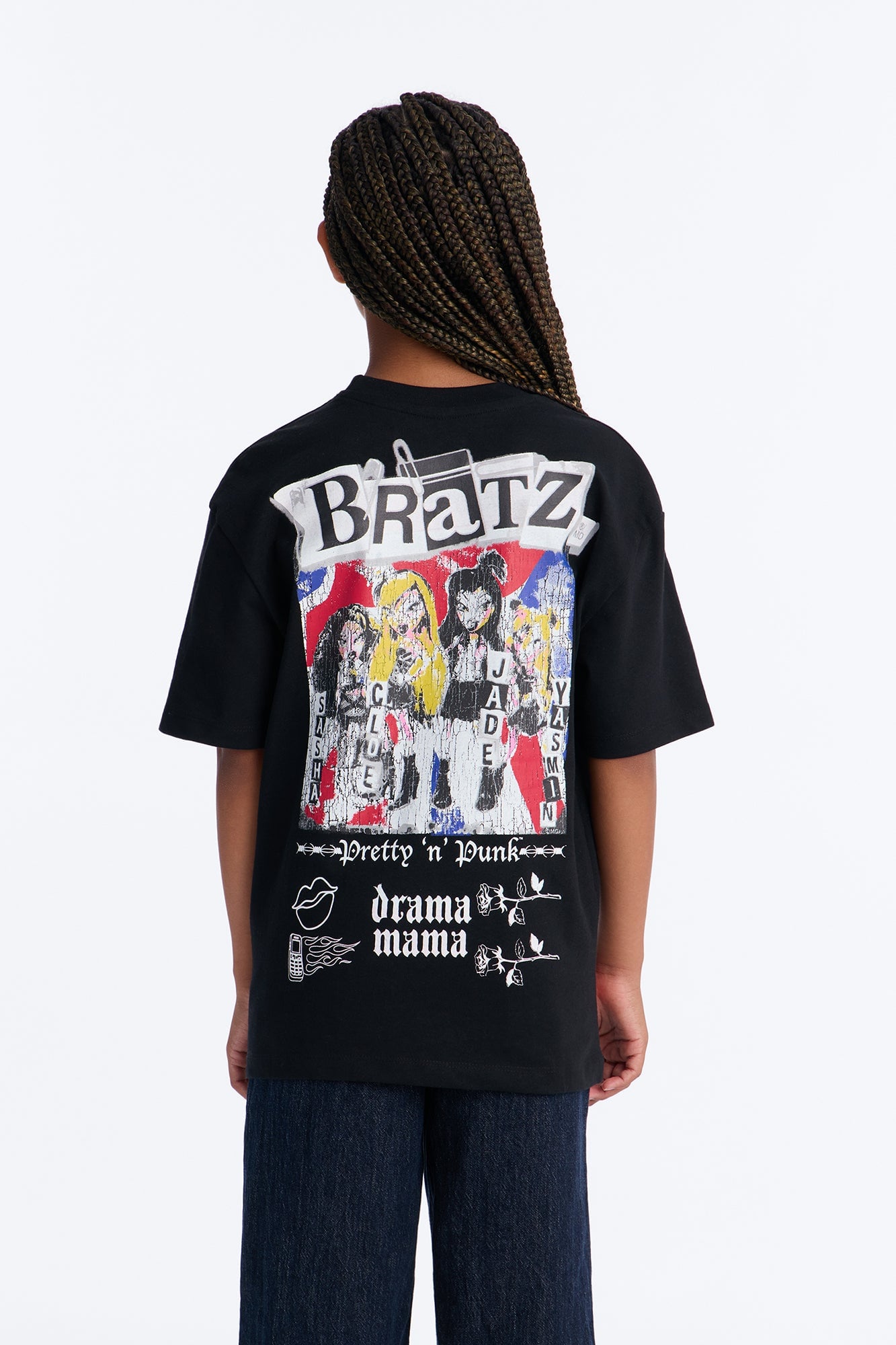 Mini Bratz Pretty n Punk Short Sleeve Tee - Black image 3