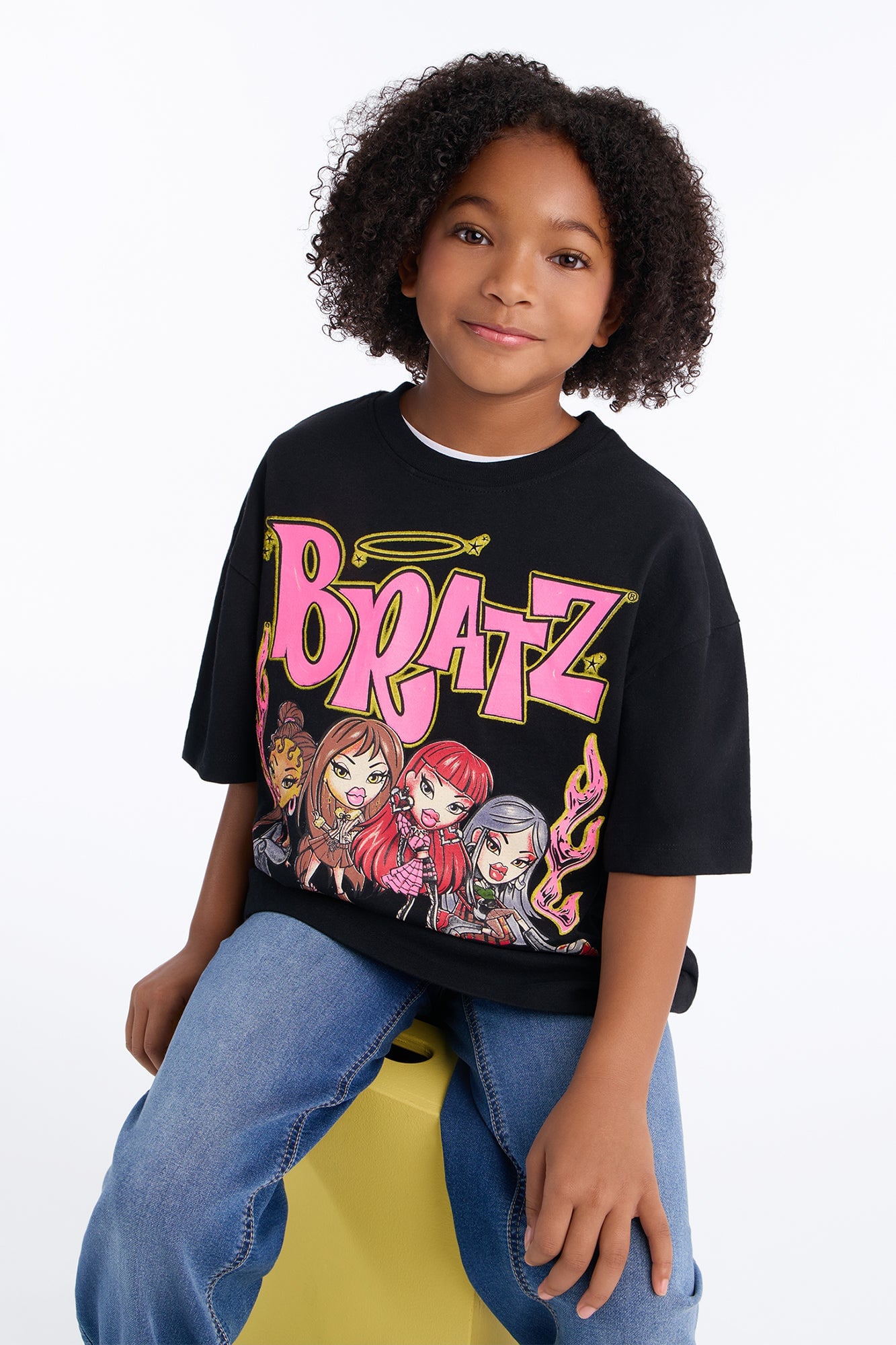 Mini Bratz Girl Power Short Sleeve Tee - Black image 4
