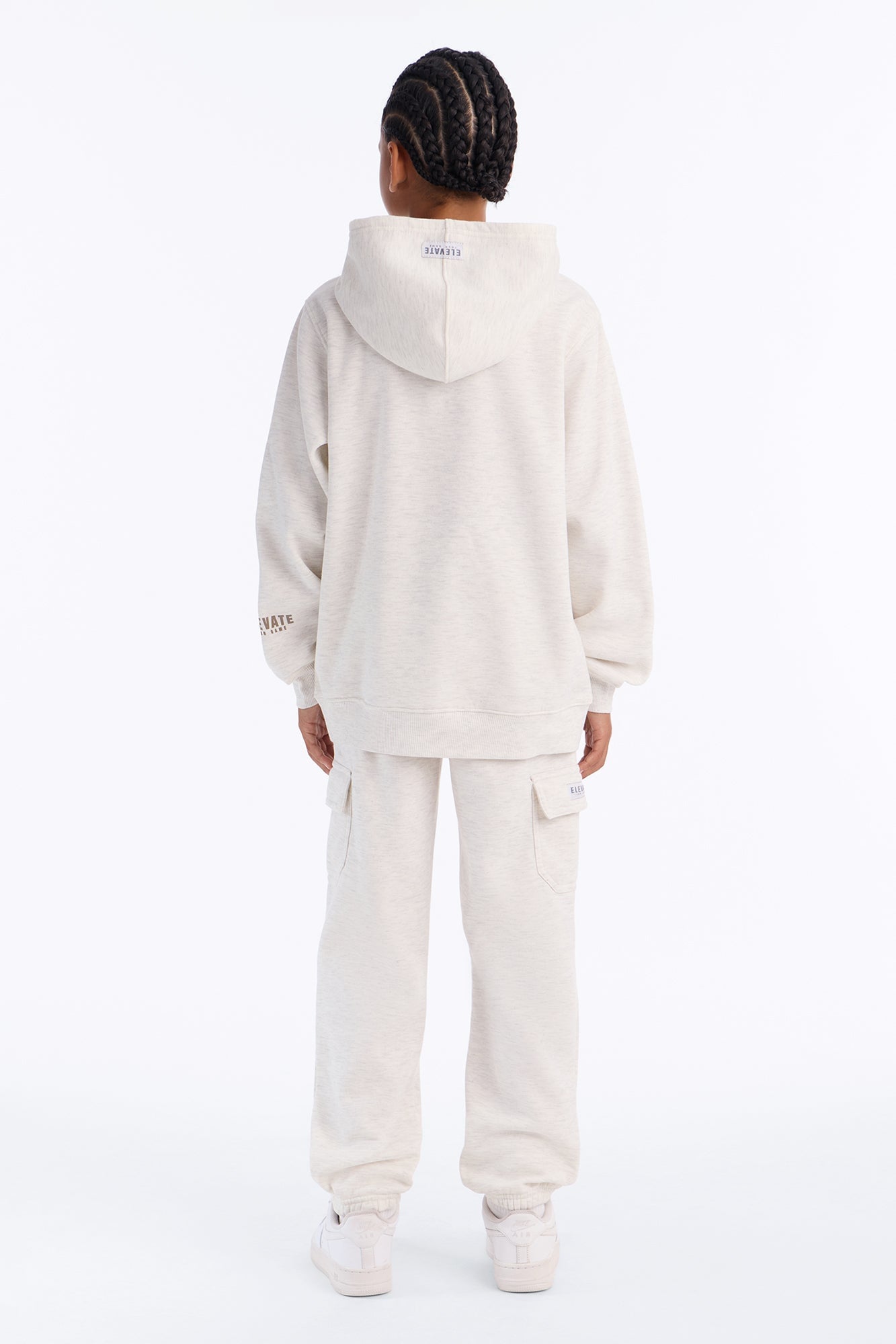 Mini Elevate Your Game Pullover Hoodie and Jogger Pant Set - Oatmeal image 3