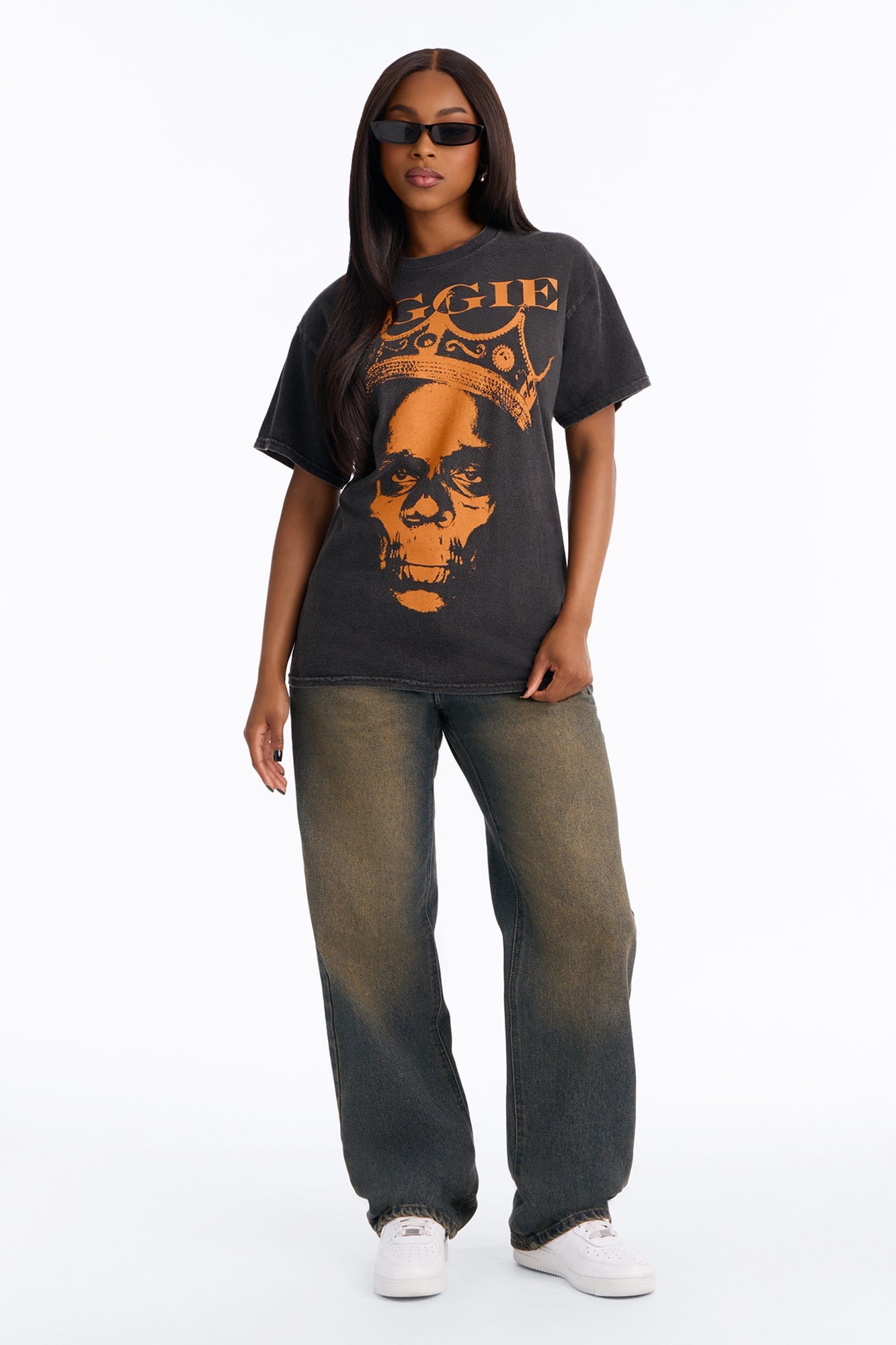 Biggie King Of NY Washed Tee - Black image 6