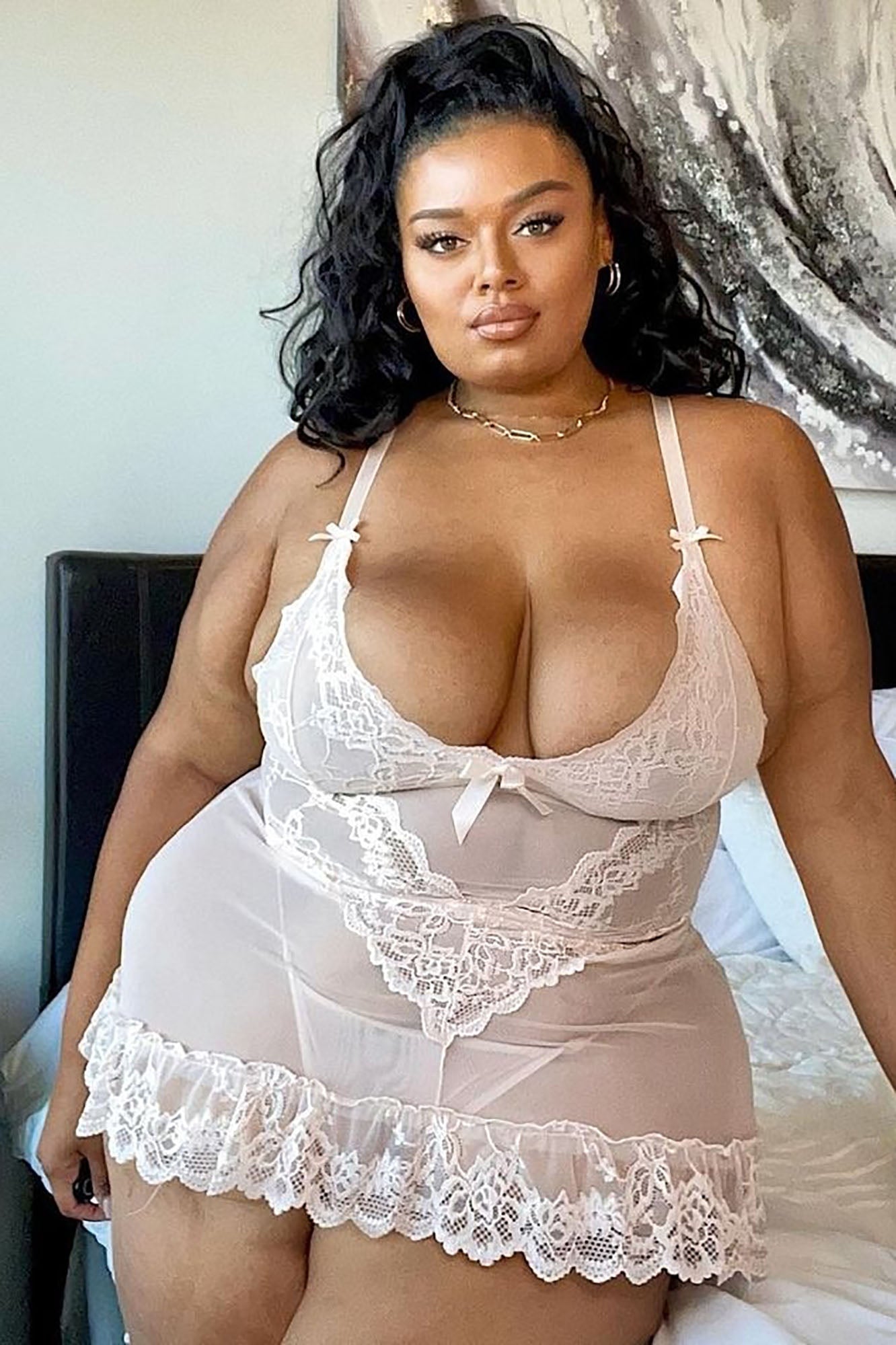 Best You Ever Had Babydoll - White image 1