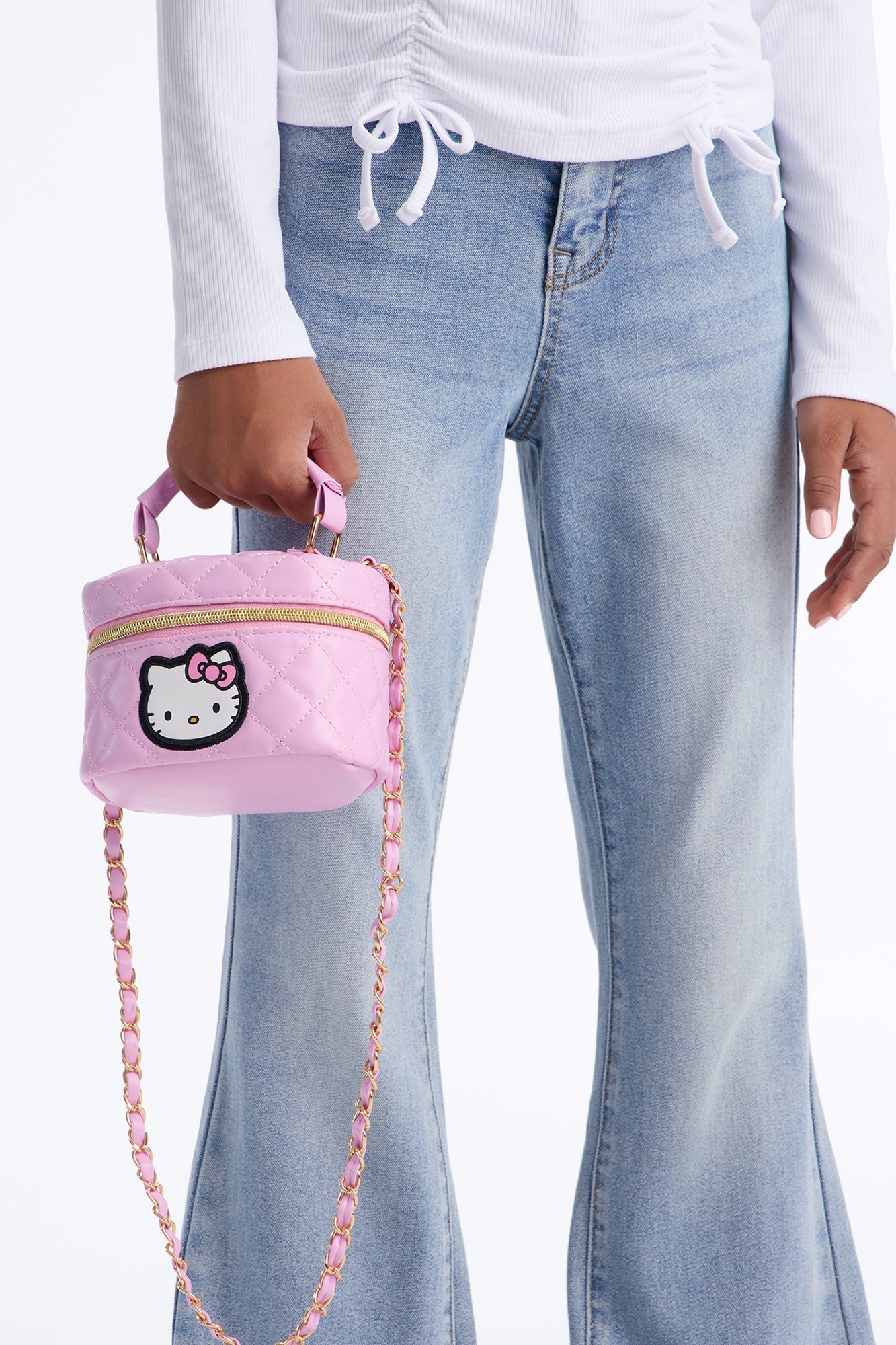 Mini Hello Kitty Pretty Girl Things Quilted Handbag - Pink image 1