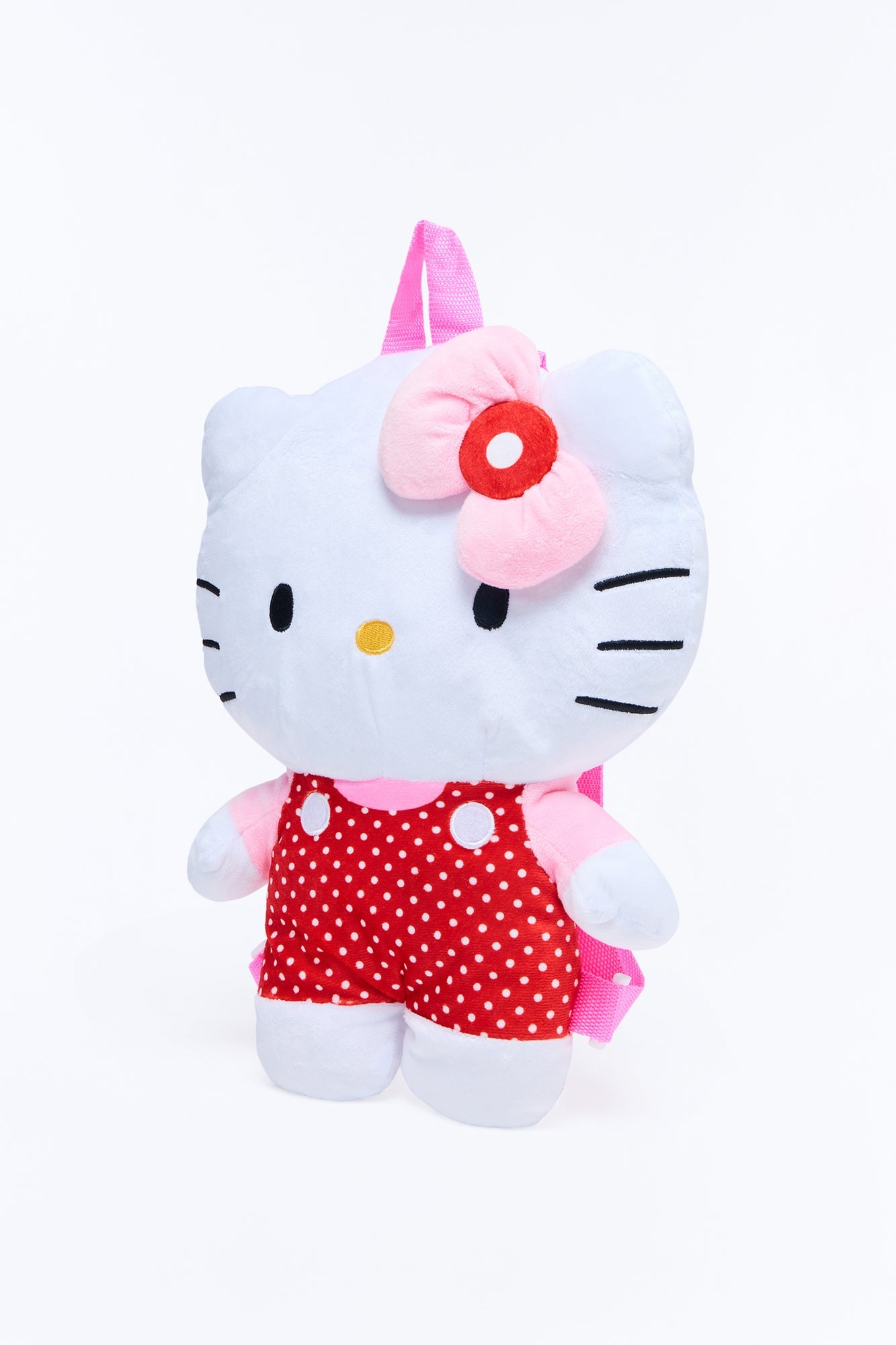 Mini Hello Kitty Plush Cutesy Plush Backpack - White/combo image 3