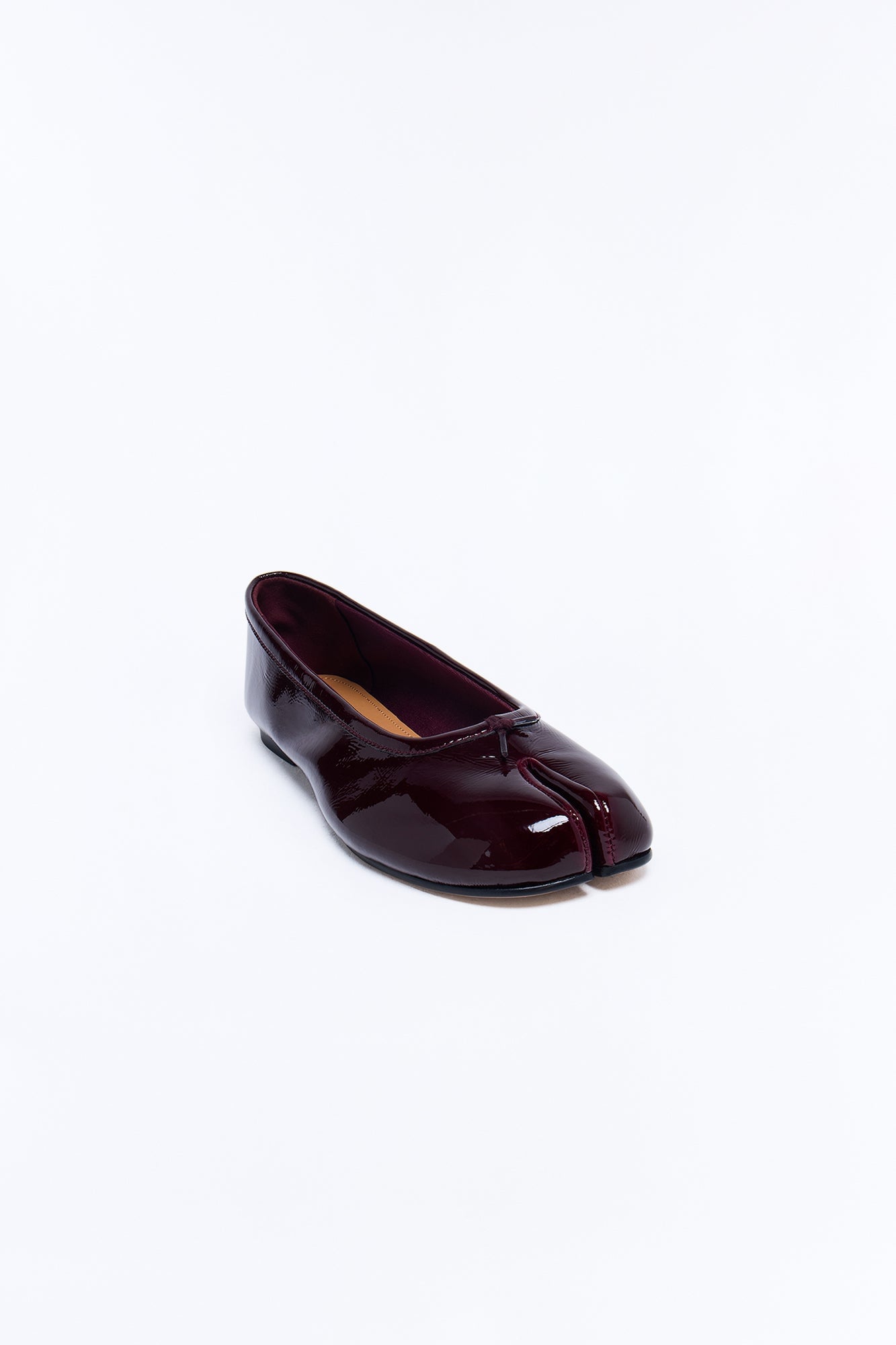 Steve Madden Calico Patent Tabi Ballet Flats - Burgundy image 4