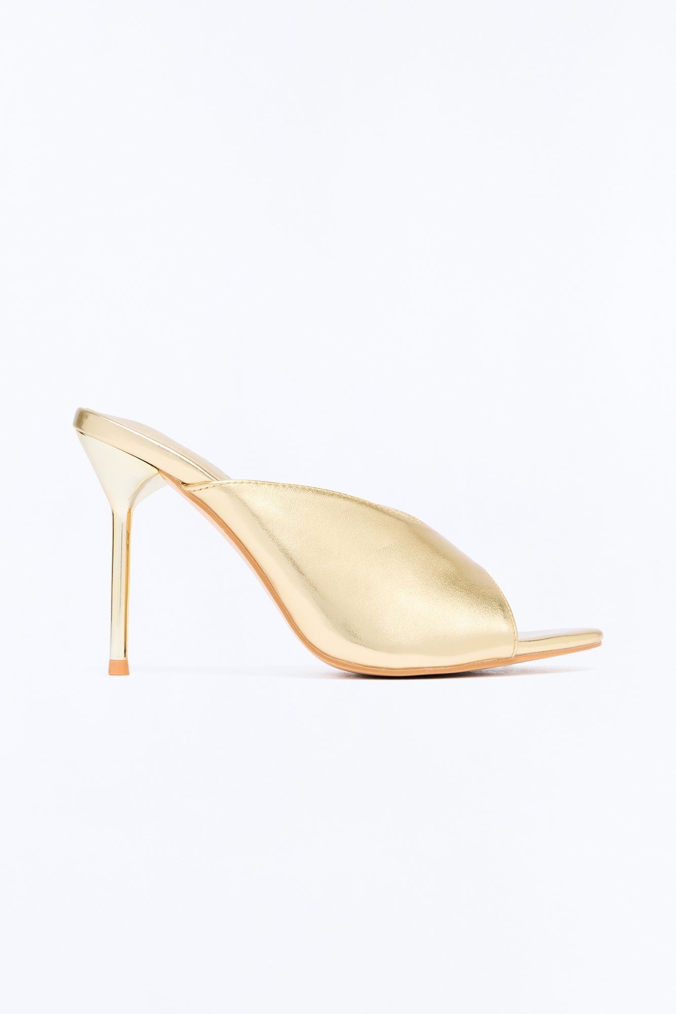 Shine Factor Metallic Heels - Gold image 3
