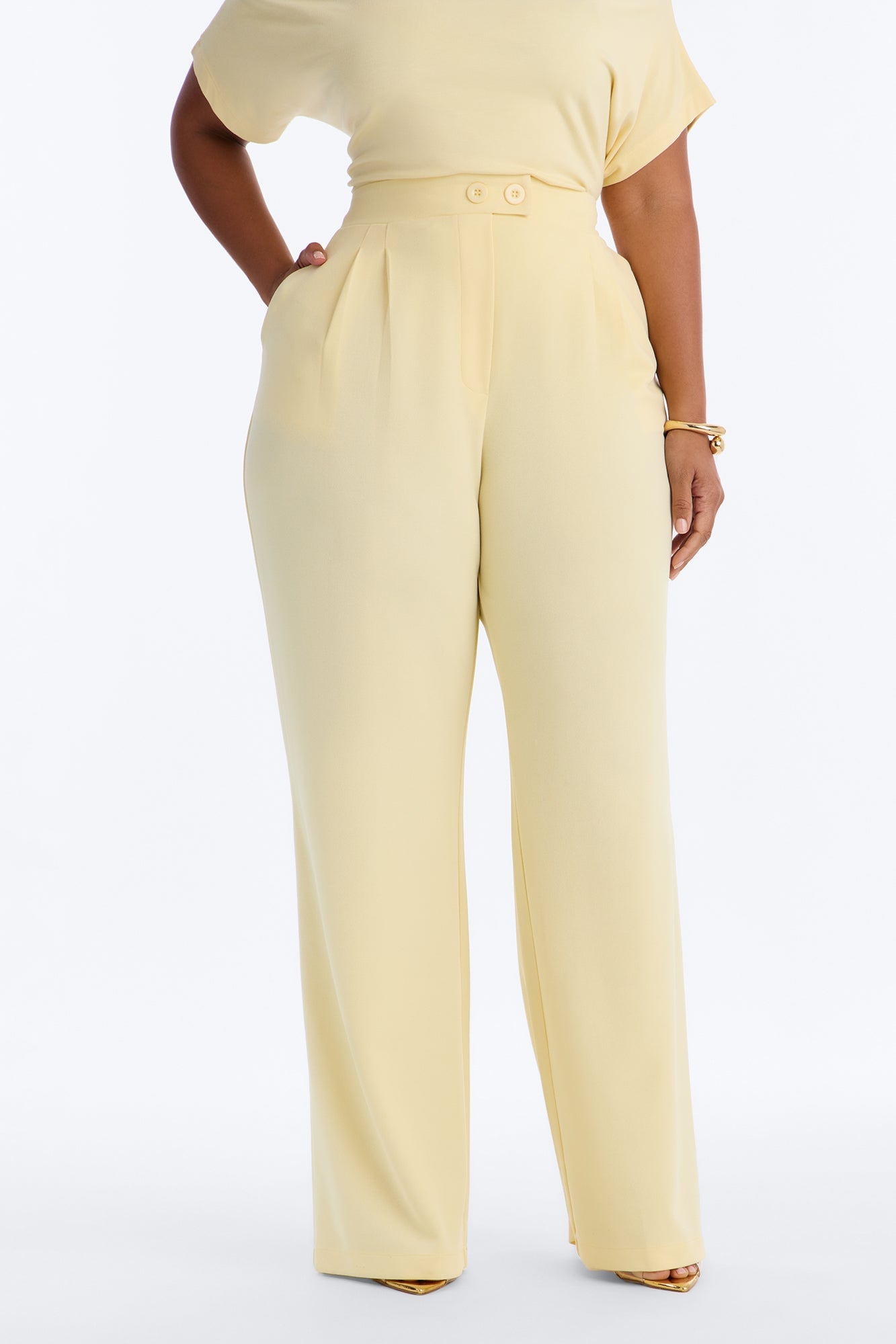 Feeling Focused Trouser - Butter Yellow image 2