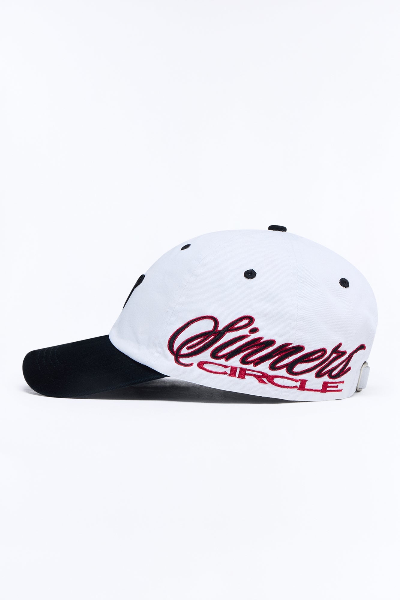Sinners Circle Embroidered Snapback Hat - White image 5
