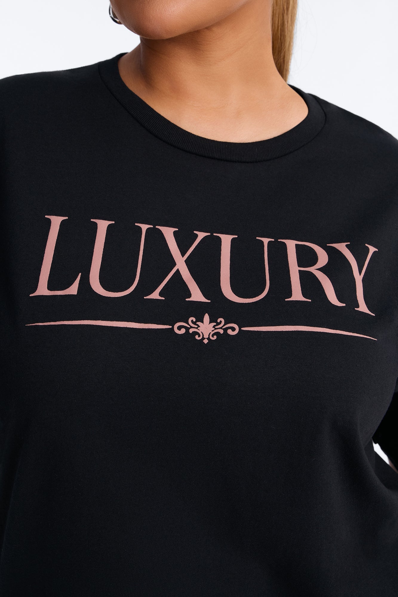 Expensive Taste Washed Oversized Tee - Black image 3