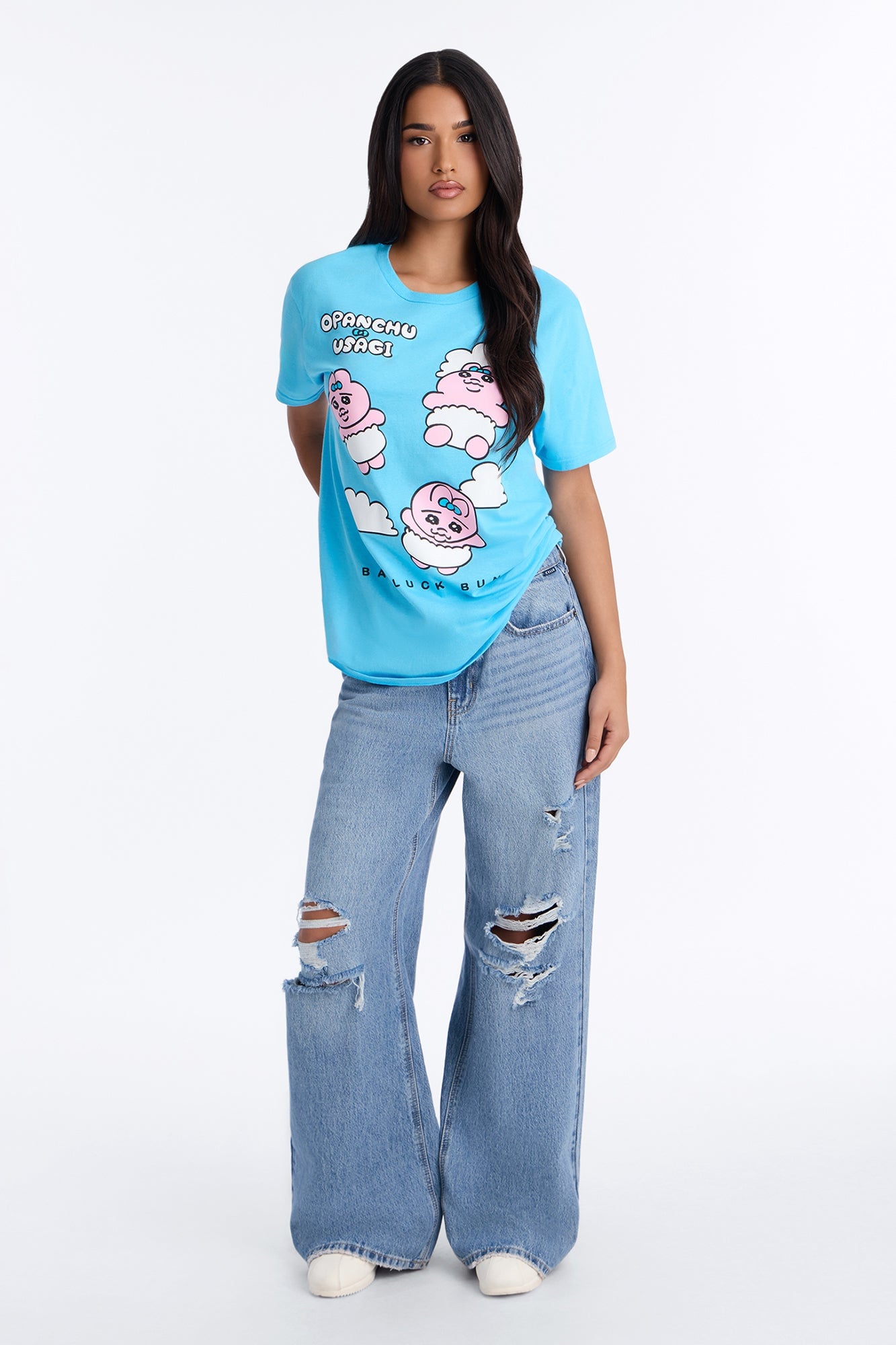 Opanchu Cloud Surfing Tee - Light Blue image 2