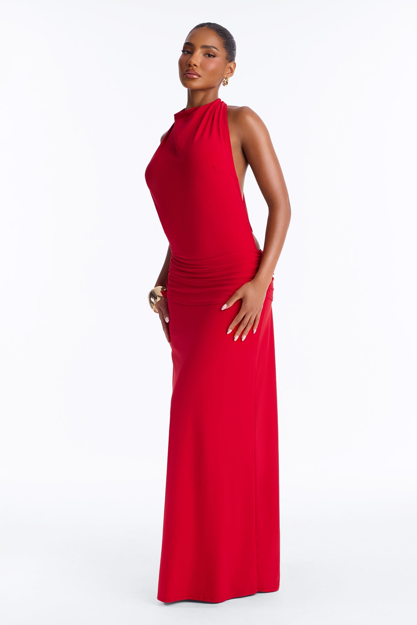 Got Your Attention Maxi Dress - Red image 2