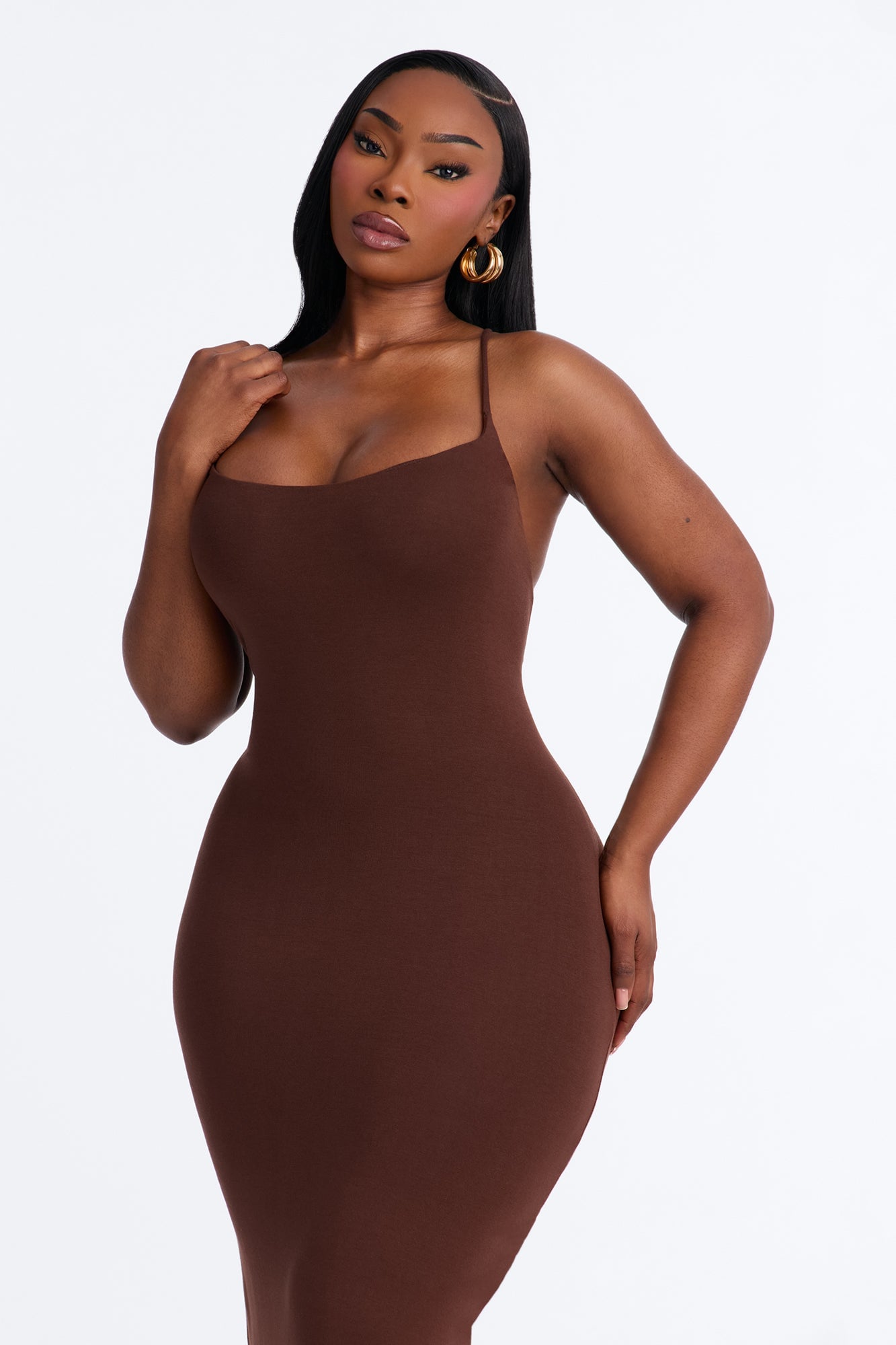 Ajay Maxi Dress - Chocolate image 2
