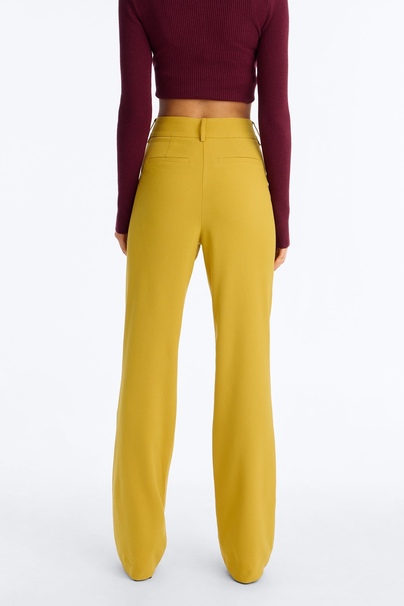 Tasha Dressy High Rise Pants - Mustard image 8