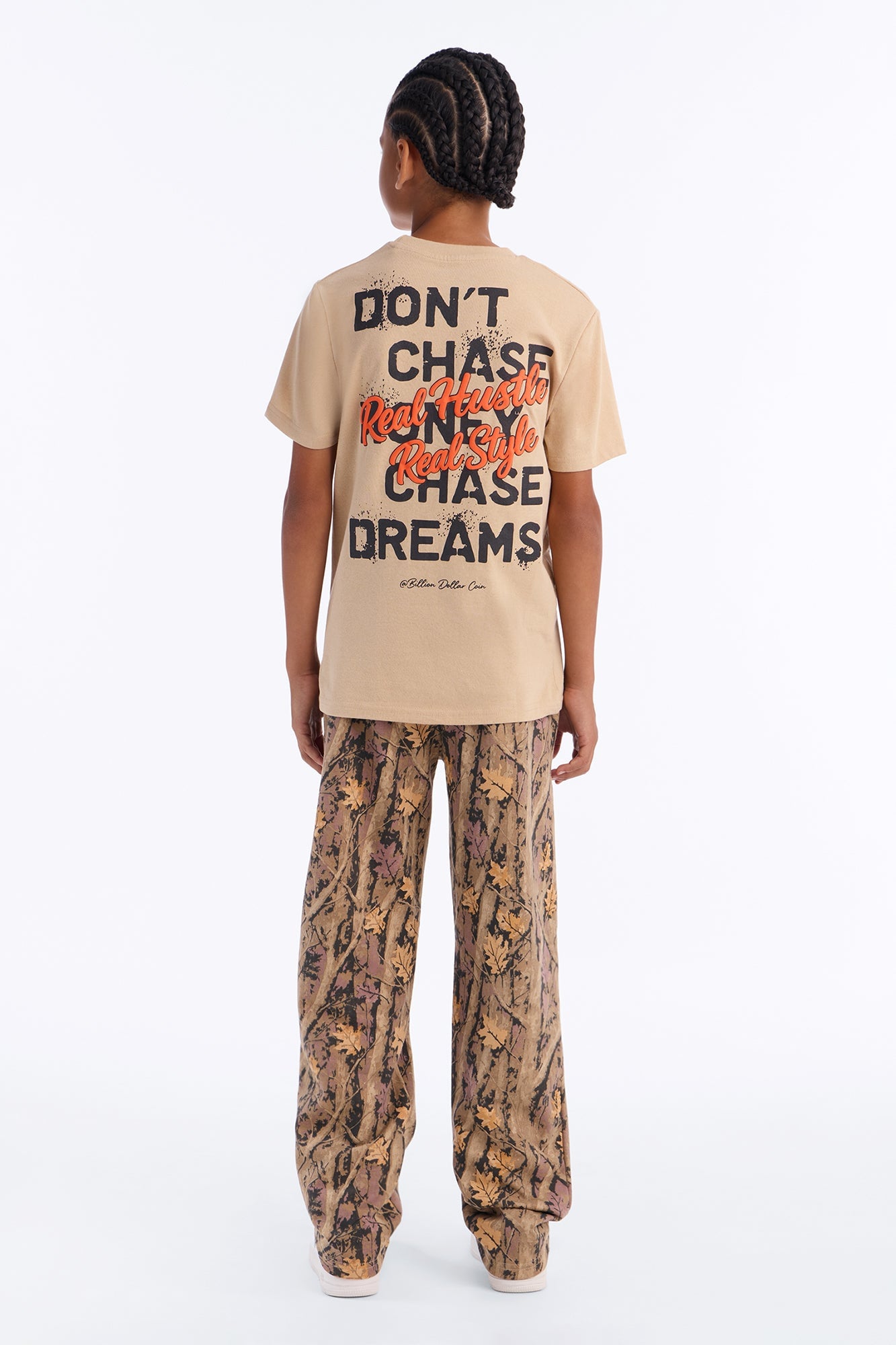 Mini Real Hustle Real Style Pant Set - Khaki/combo image 3