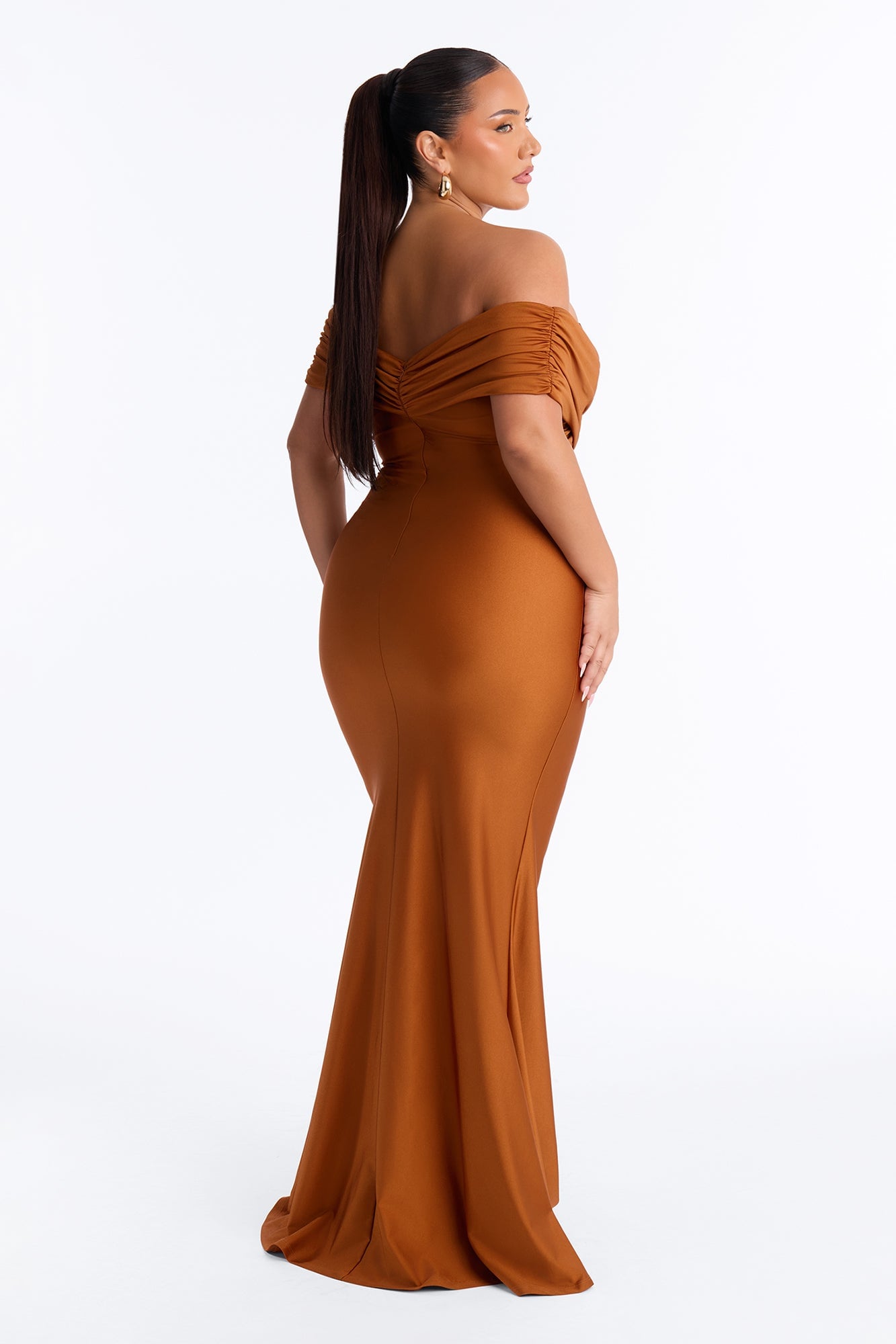 Ignore The Romance Maxi Dress - Bronze image 4