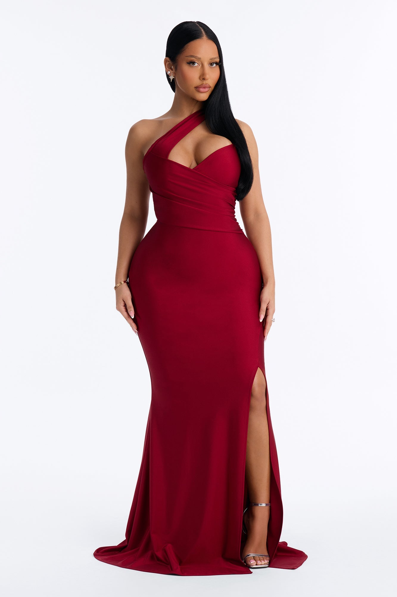 Can't Replace You Maxi Dress - Burgundy image 5