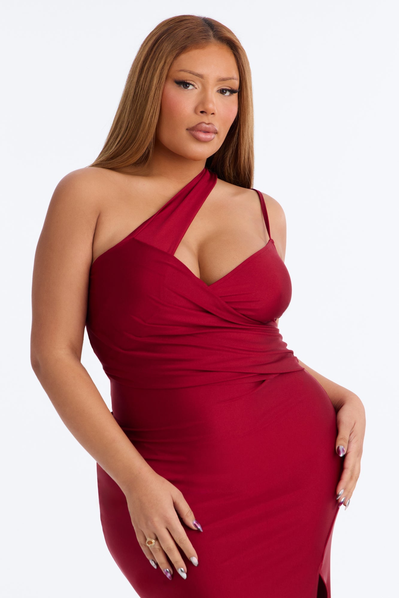 Can't Replace You Maxi Dress - Burgundy image 2