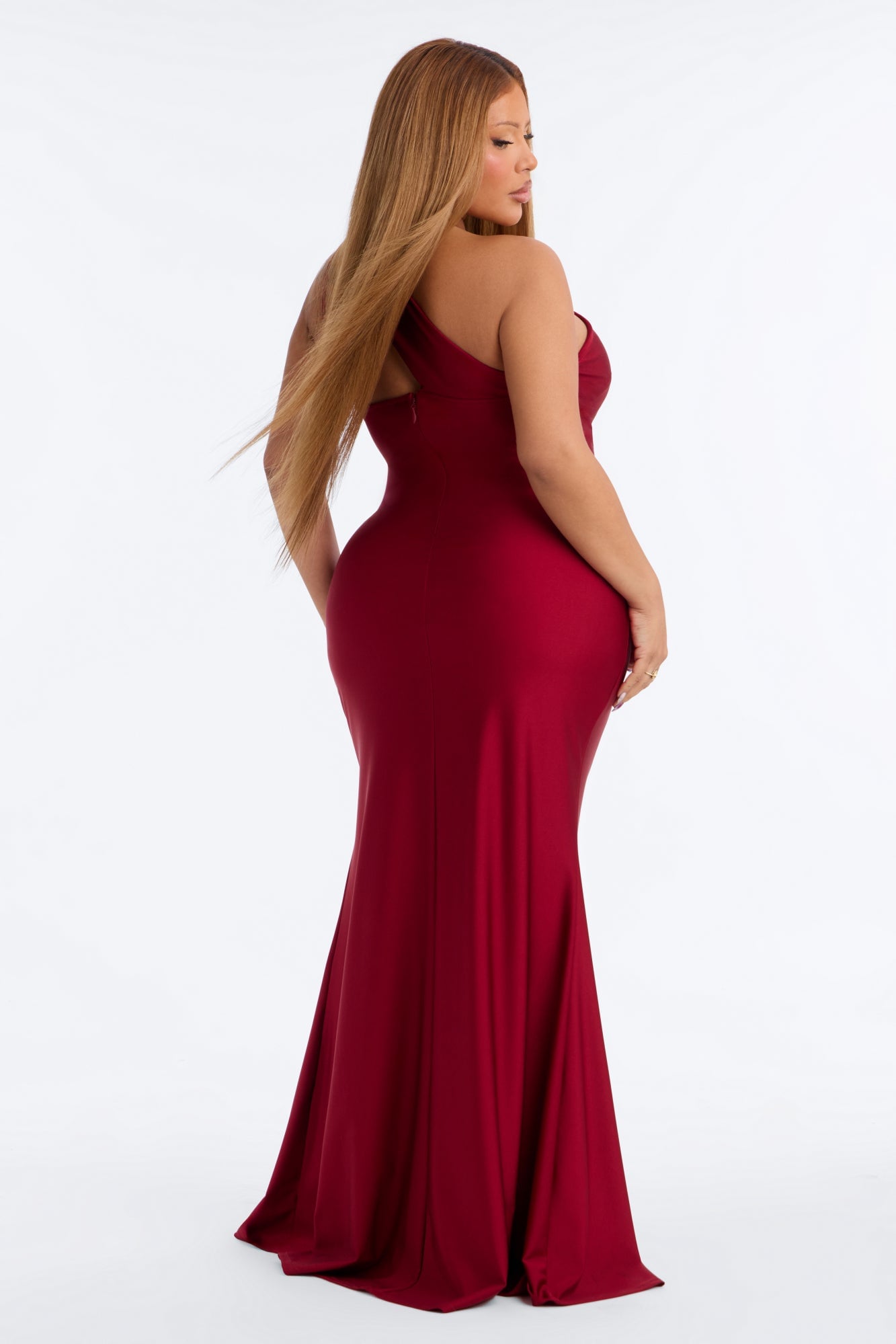 Can't Replace You Maxi Dress - Burgundy image 4