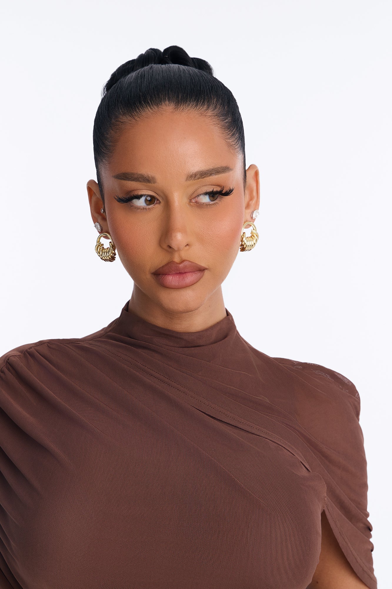 Stop Calling Drop Earrings - Gold image 1