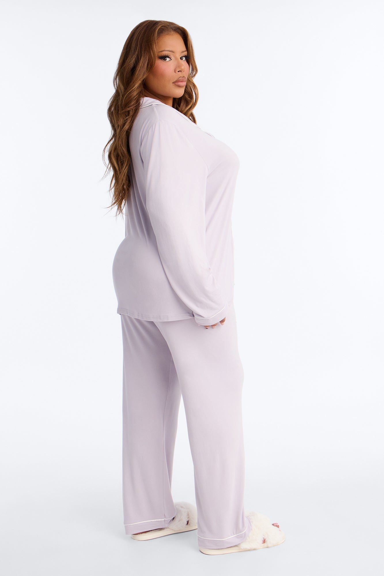 In The Morning PJ Pant Set - Lavender image 4
