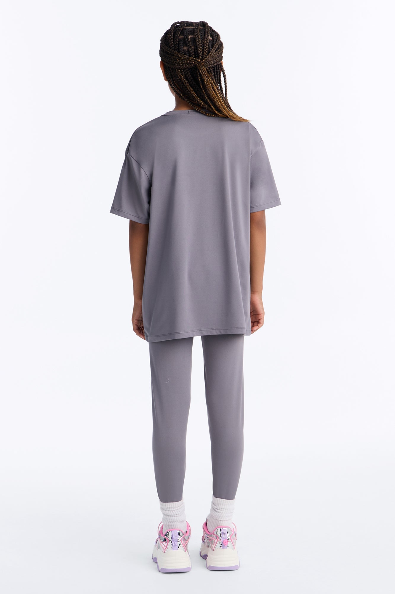 Mini Love Over Everything Legging Set - Charcoal image 3