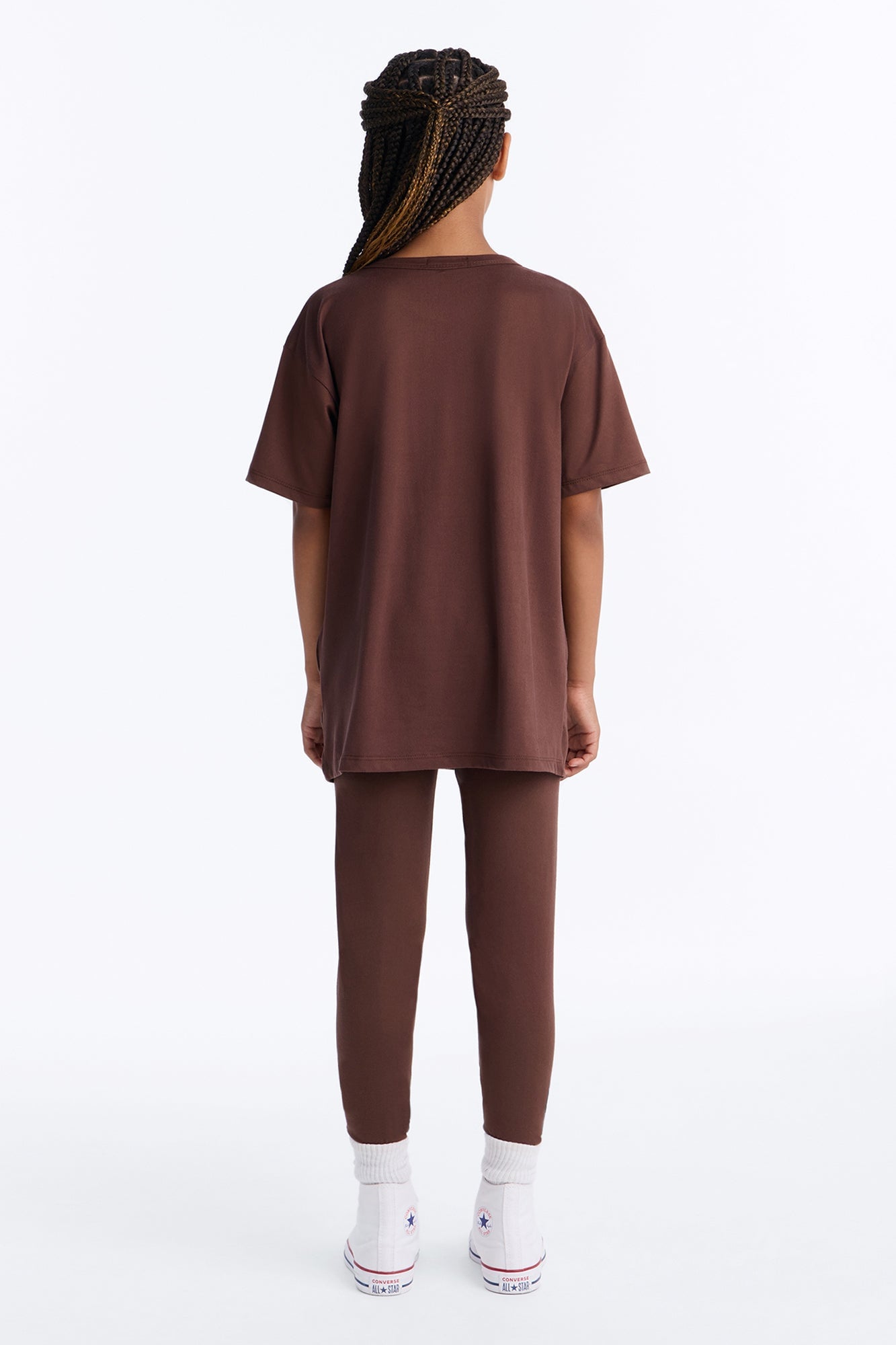 Mini Lucky Girl Legging Set - Brown image 4