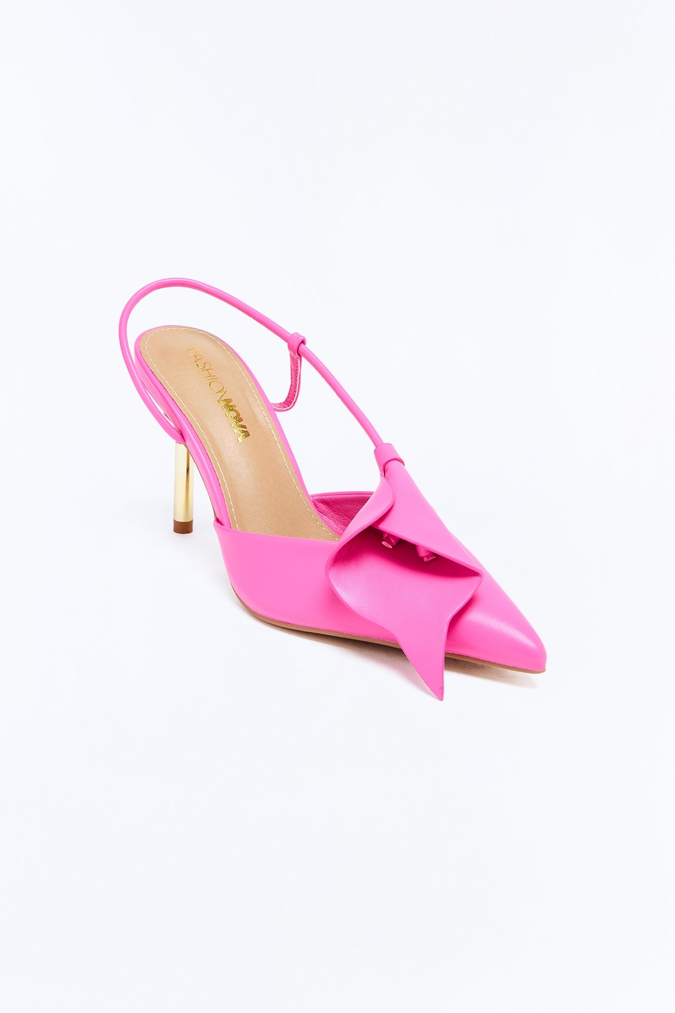 Femme Flora Slingback Pumps - HotPink image 4