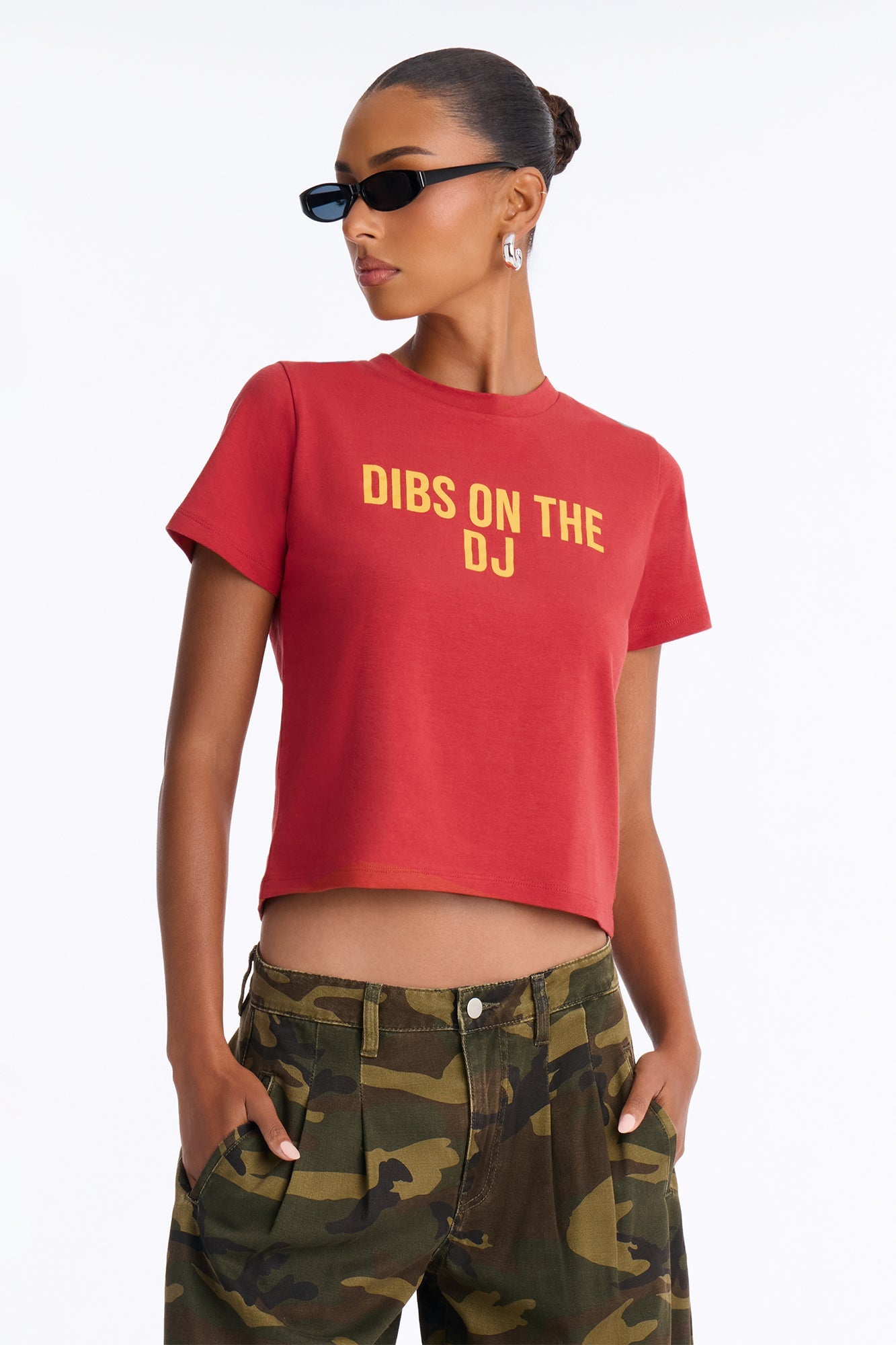 Dibs On The DJ Tee - Red image 1