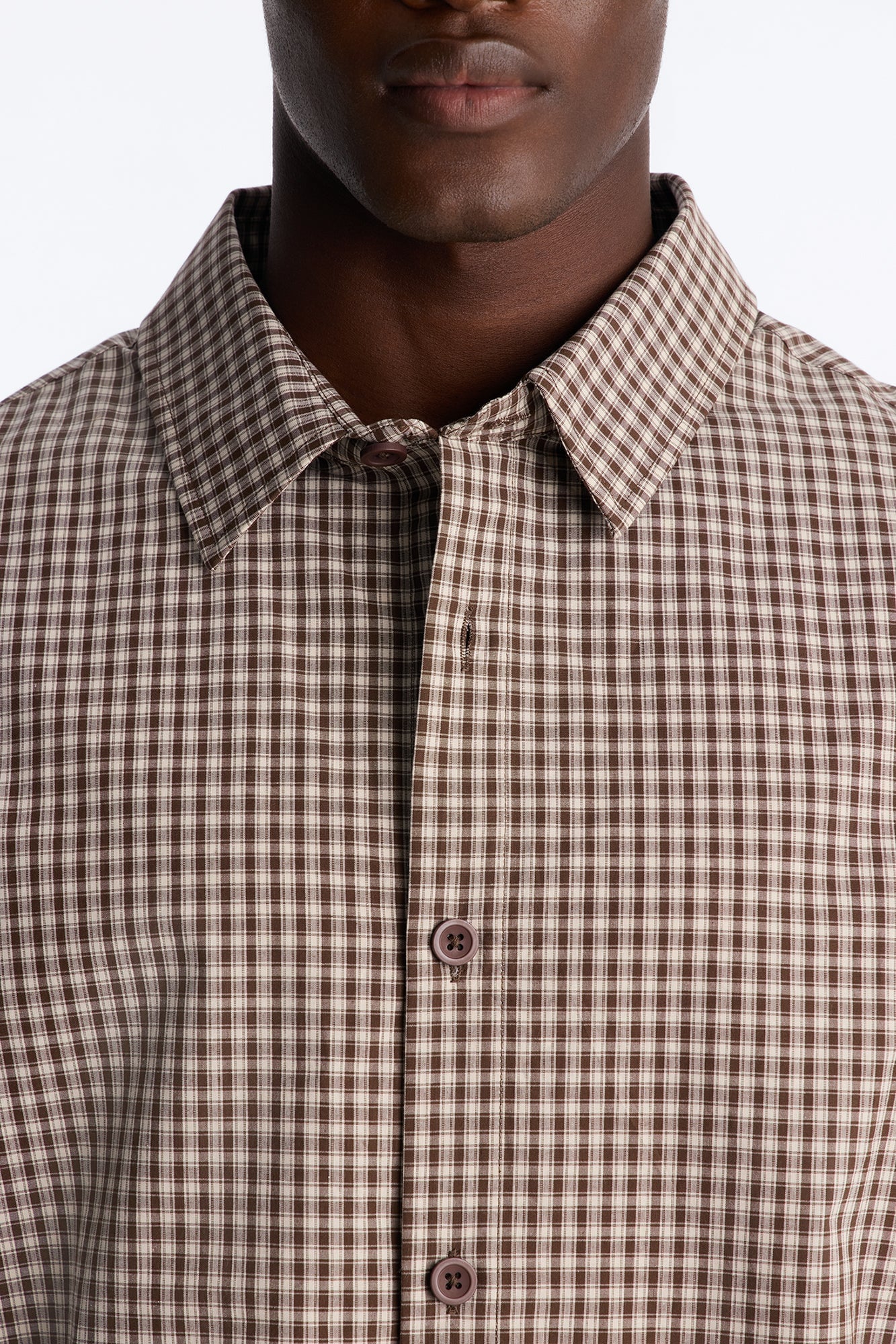 No Where To Be Found Plaid Button Up Shirt - Brown/combo image 7