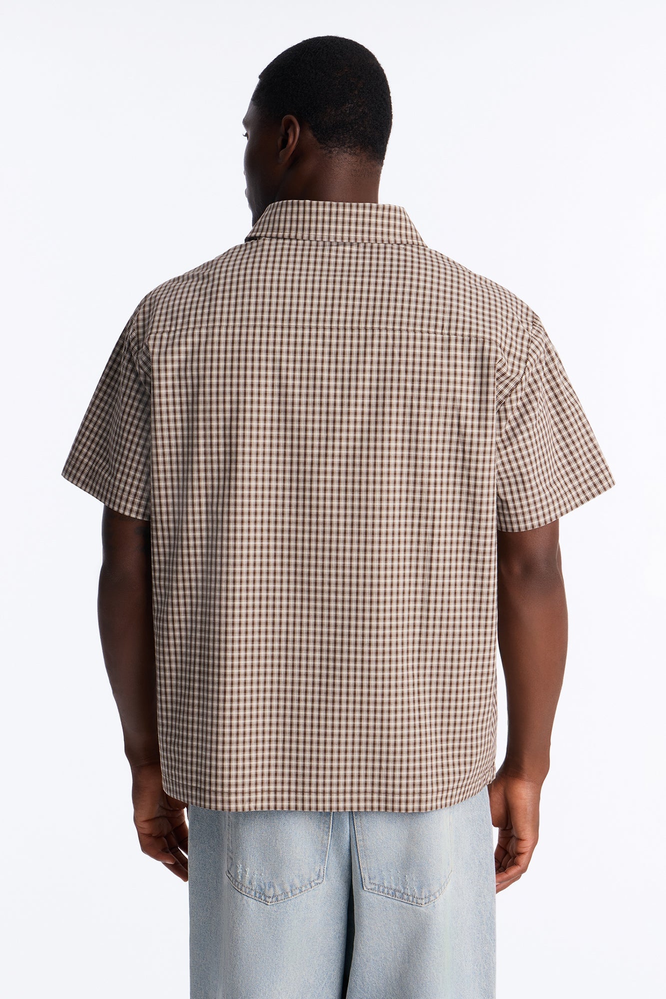 No Where To Be Found Plaid Button Up Shirt - Brown/combo image 8