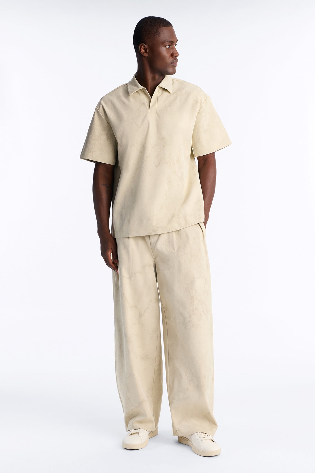 Modern Envoy Boxy Short Sleeve Polo - Tan image 6